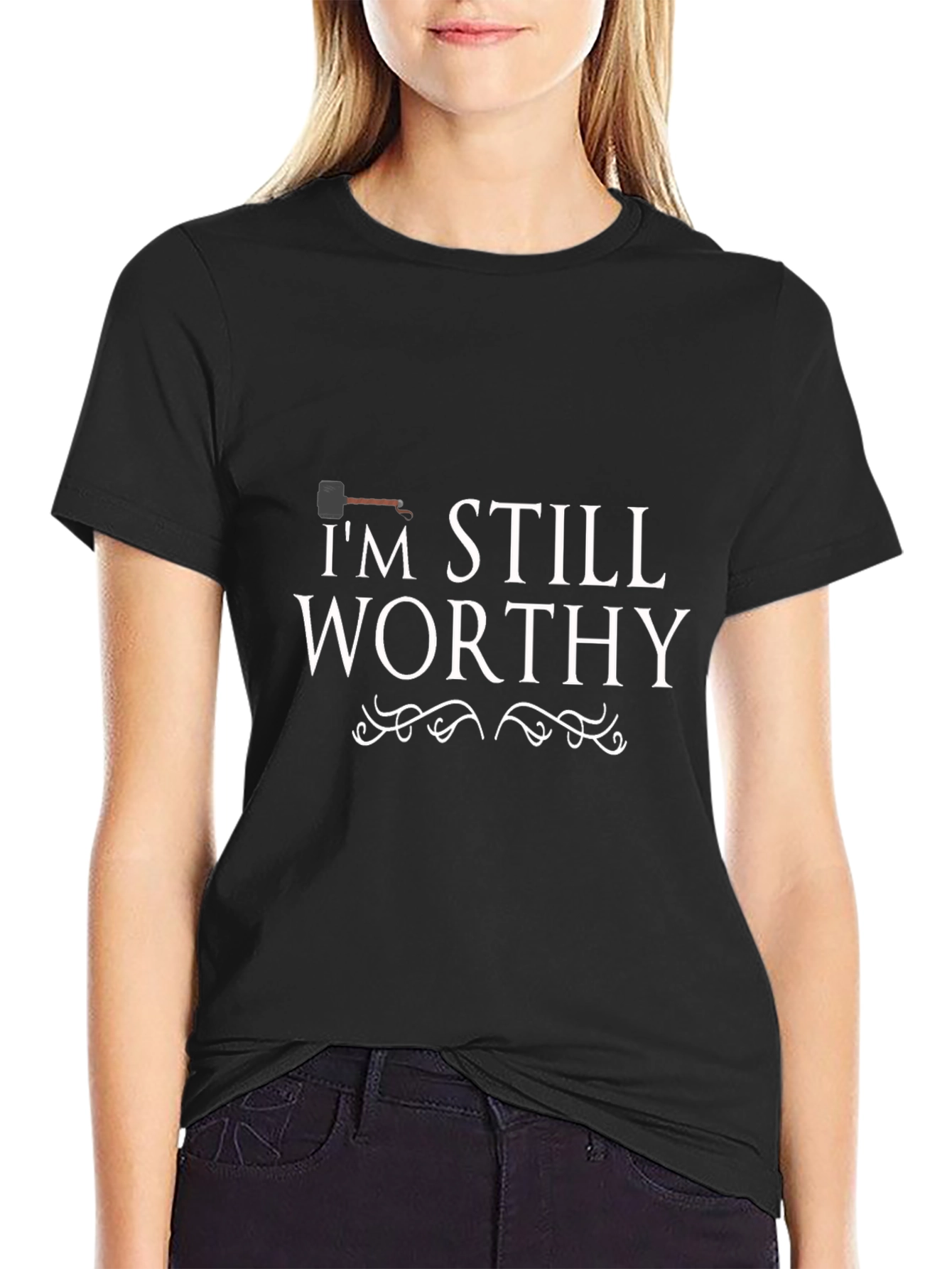 Im Still Worthy Mens Black T-Shirt