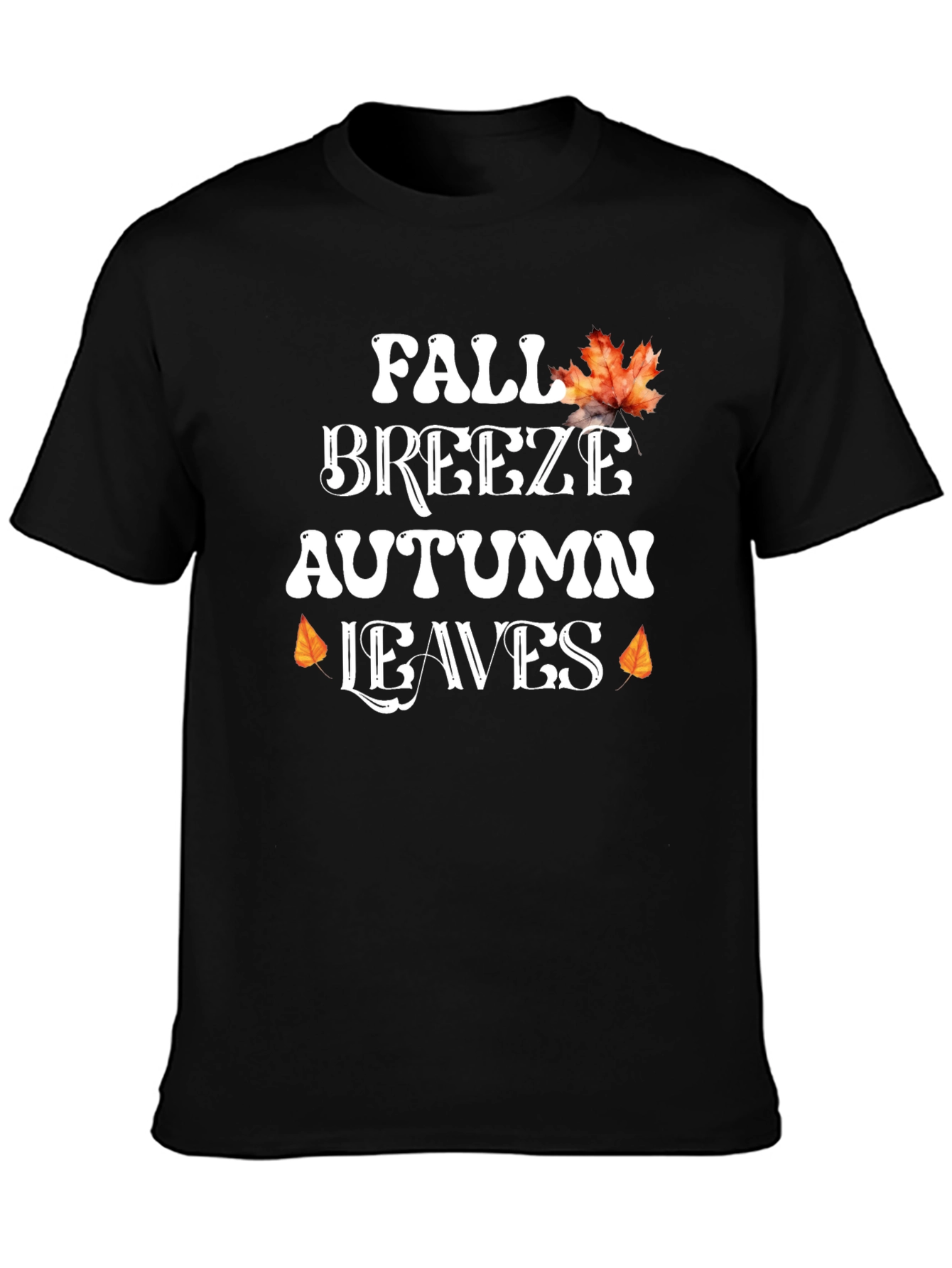 Fall Breeze Autumn Leaves Graphic Tee