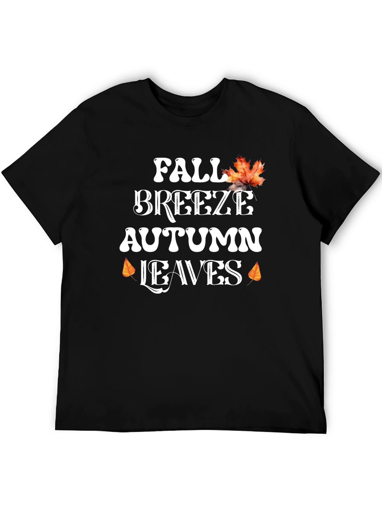 Fall Breeze Autumn Leaves Graphic Tee