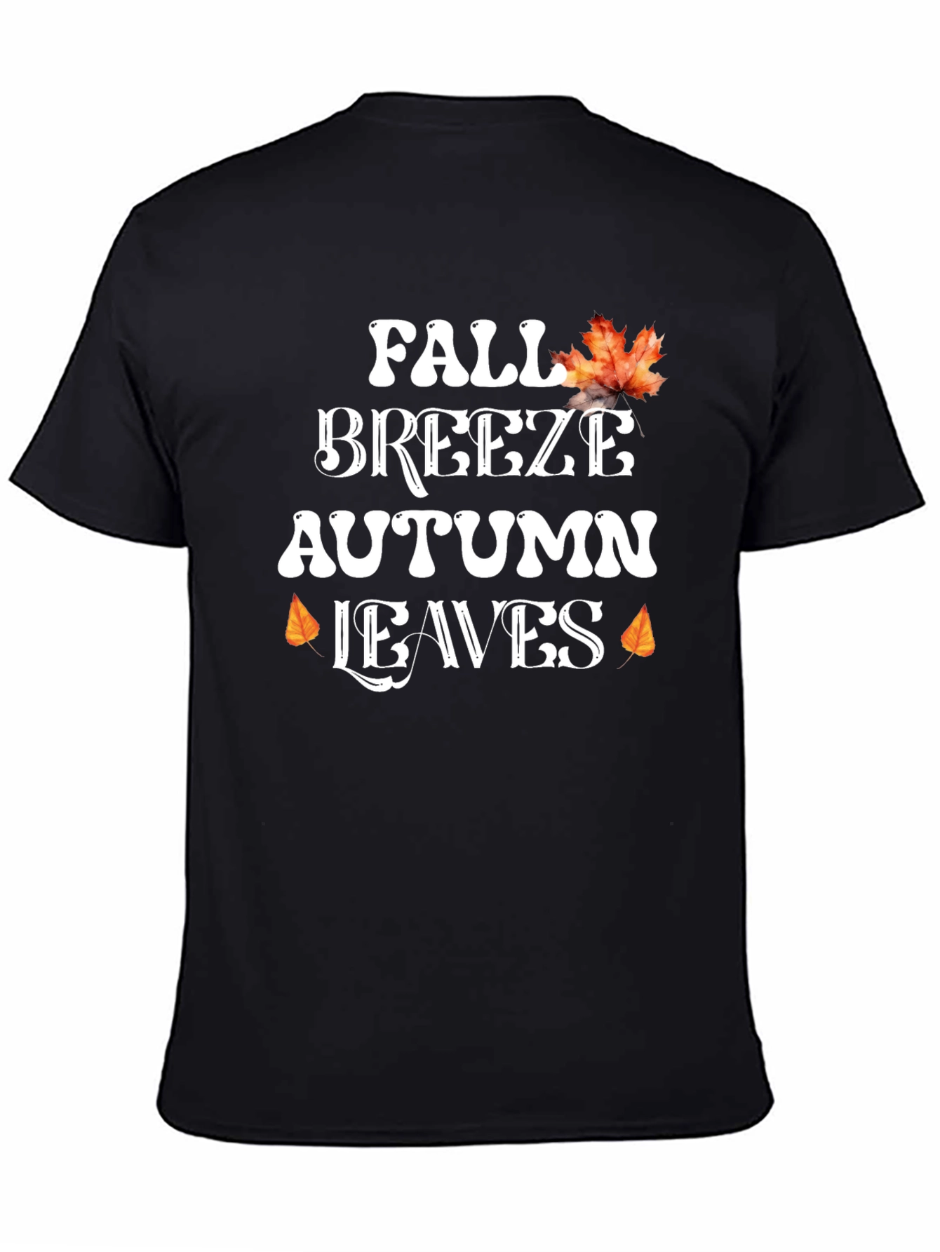 Fall Breeze Autumn Leaves Graphic Tee