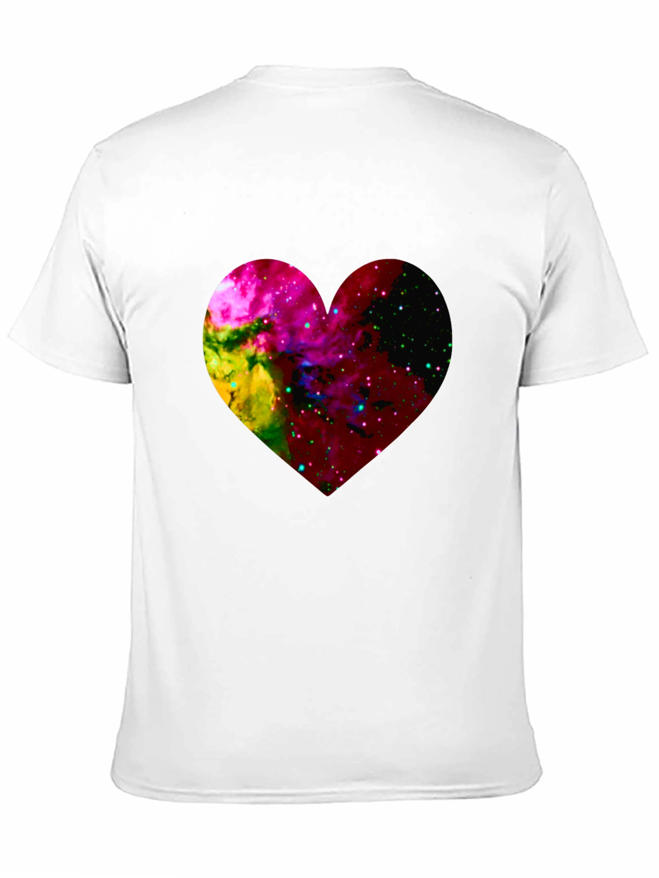Galaxy Heart Graphic Black T-Shirt