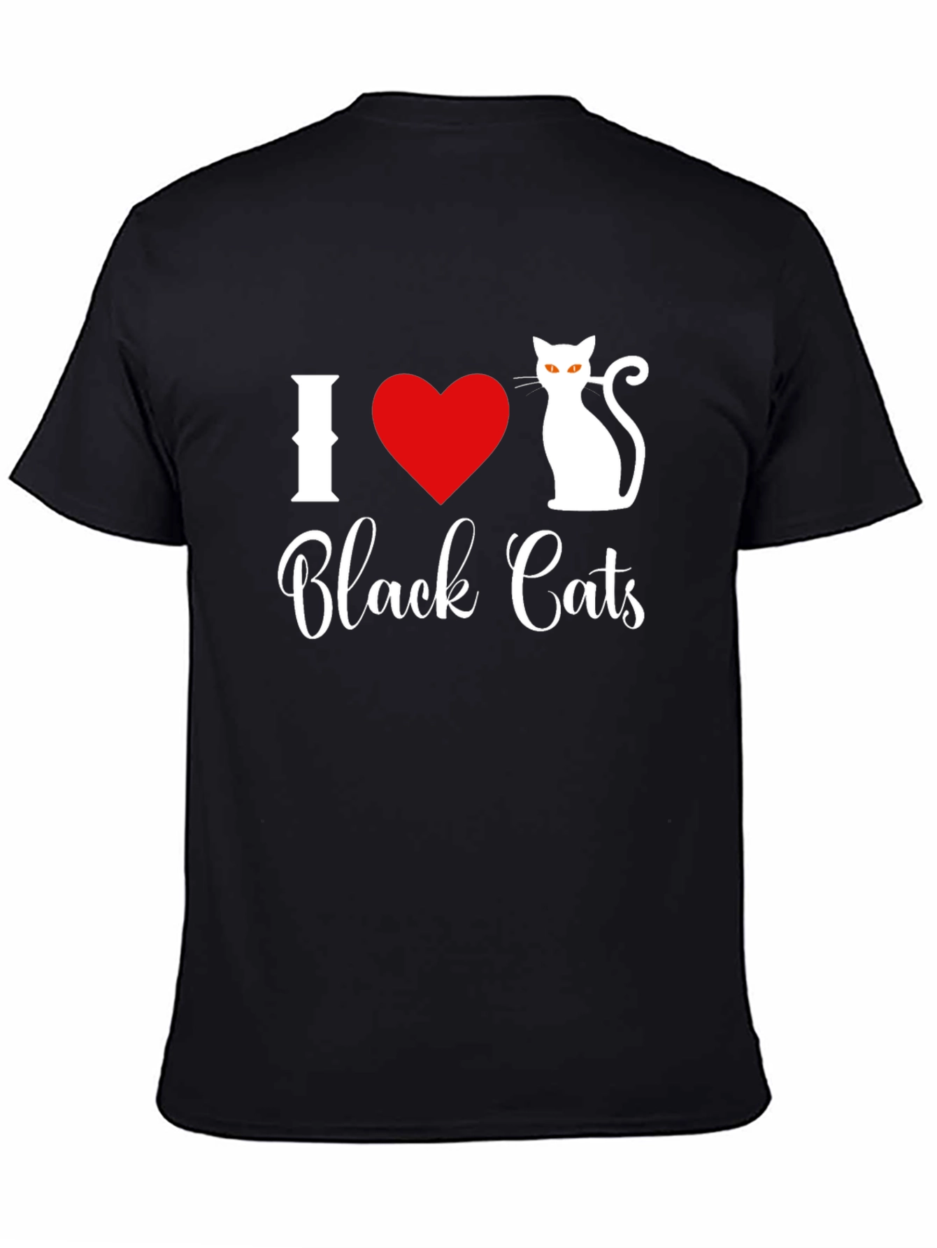 I Love Black Cats T-Shirt