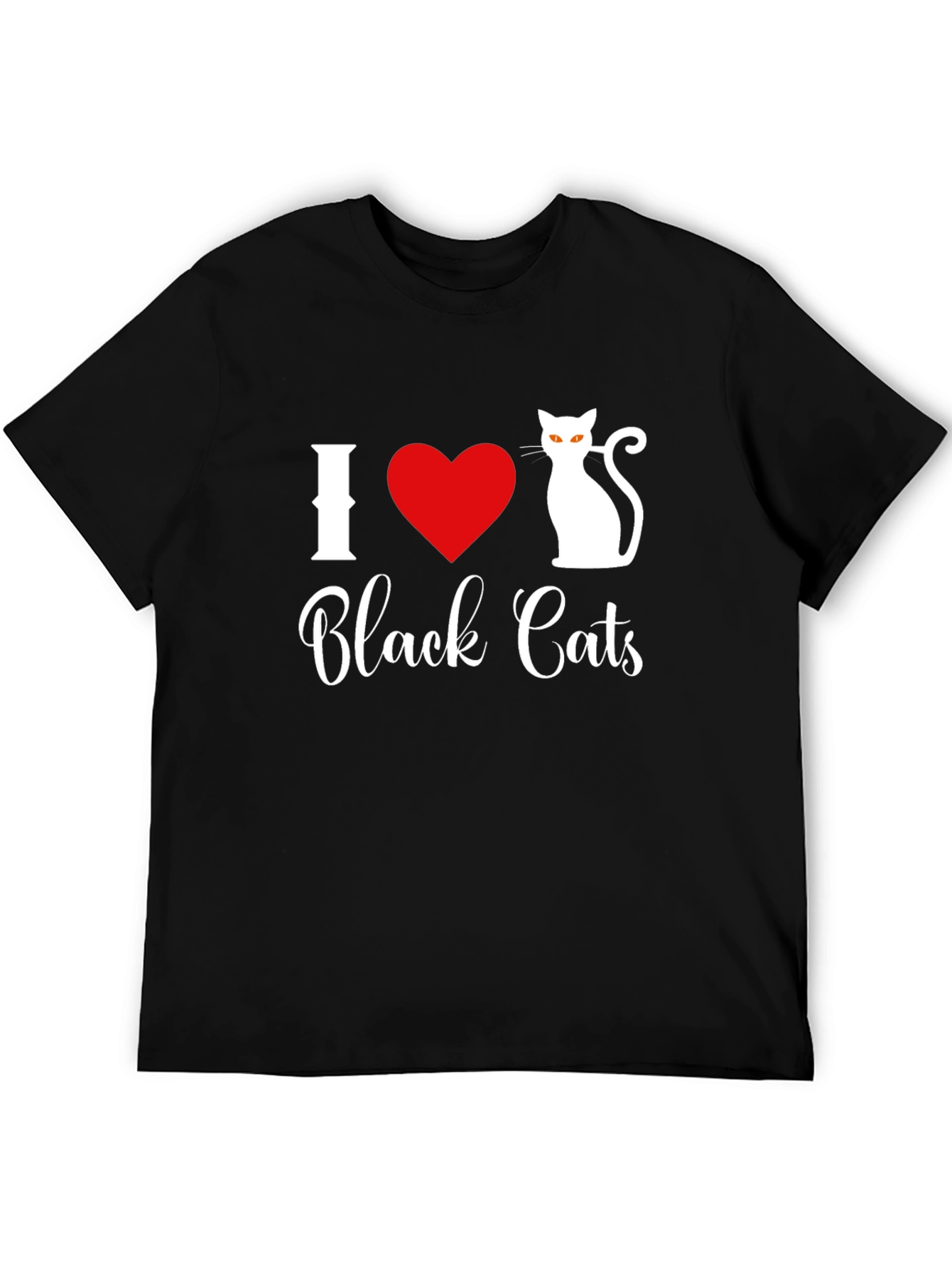 I Love Black Cats T-Shirt