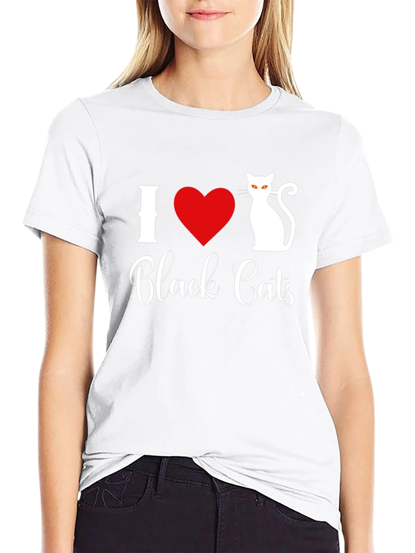 I Love Black Cats T-Shirt