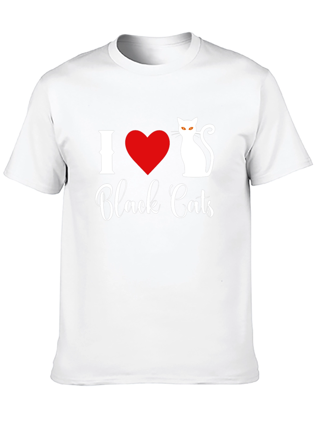 I Love Black Cats T-Shirt