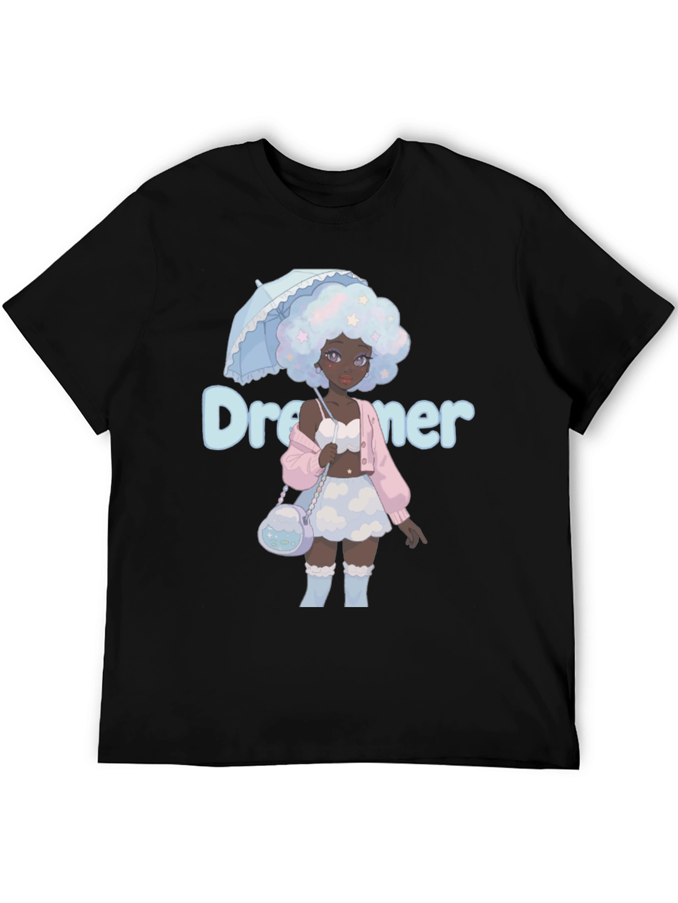 Dreamer Anime Girl Graphic T-Shirt
