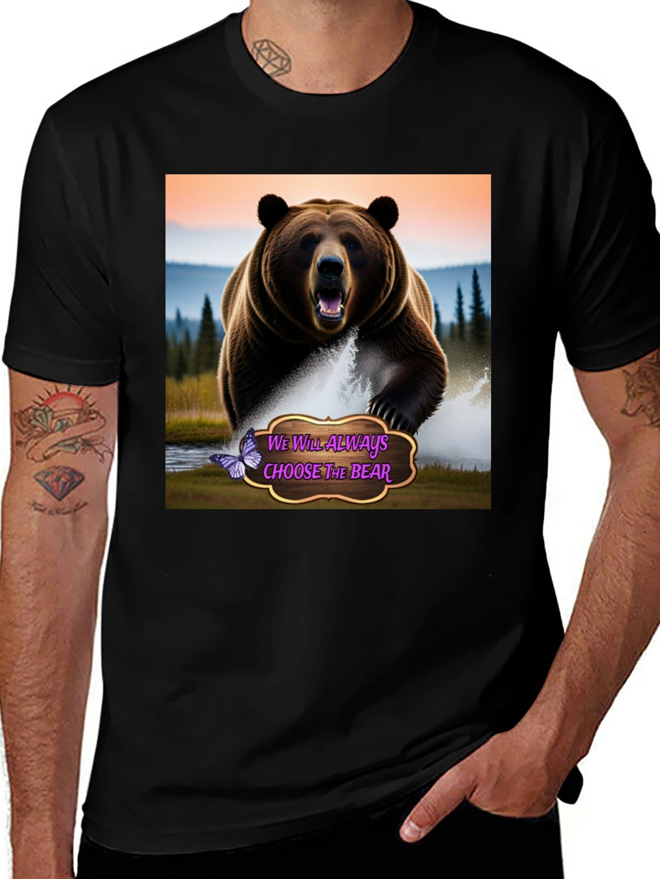 Choose The Bear Graphic Tee