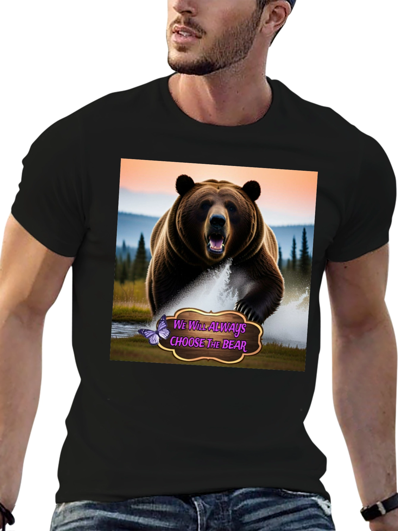 Choose The Bear Graphic Tee