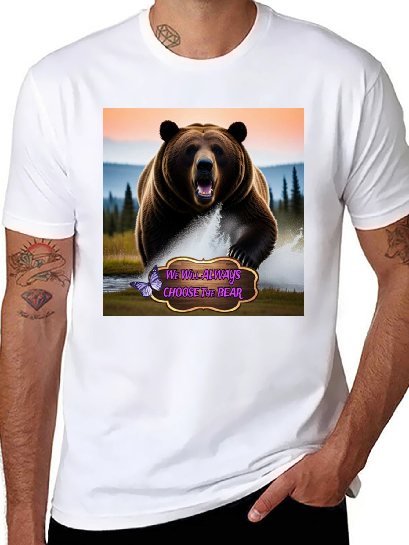 Choose The Bear Graphic Tee