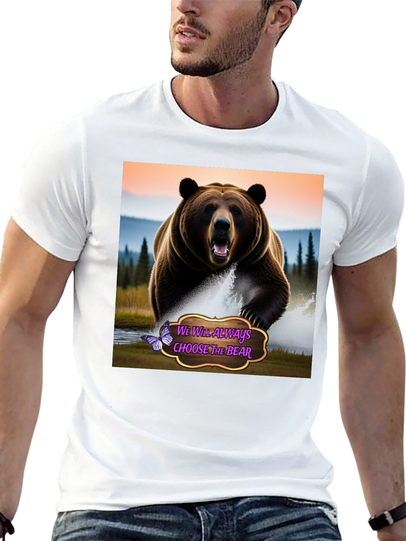 Choose The Bear Graphic Tee