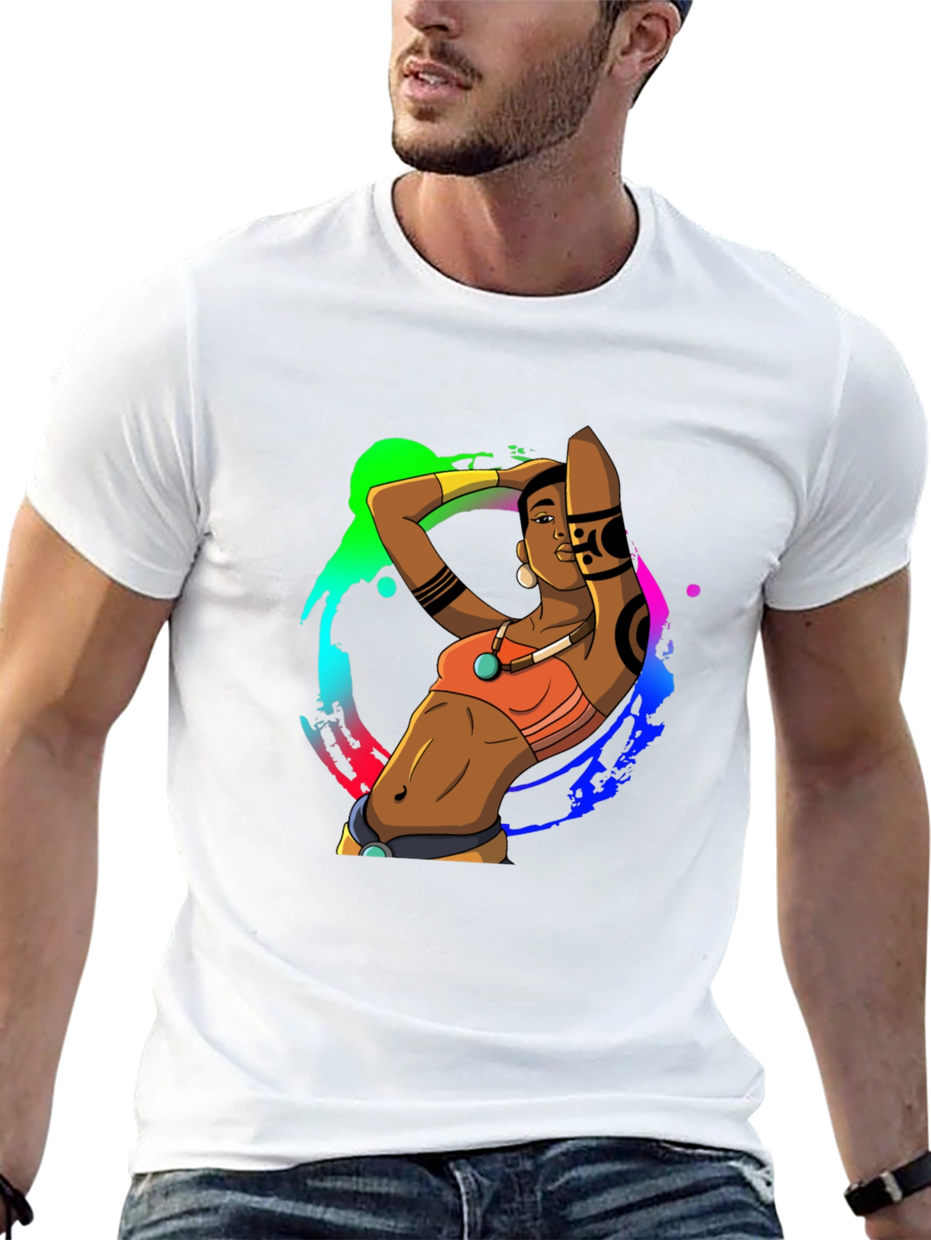 Vibrant Afro-Inspired Graphic Tee - Stylish & Unique