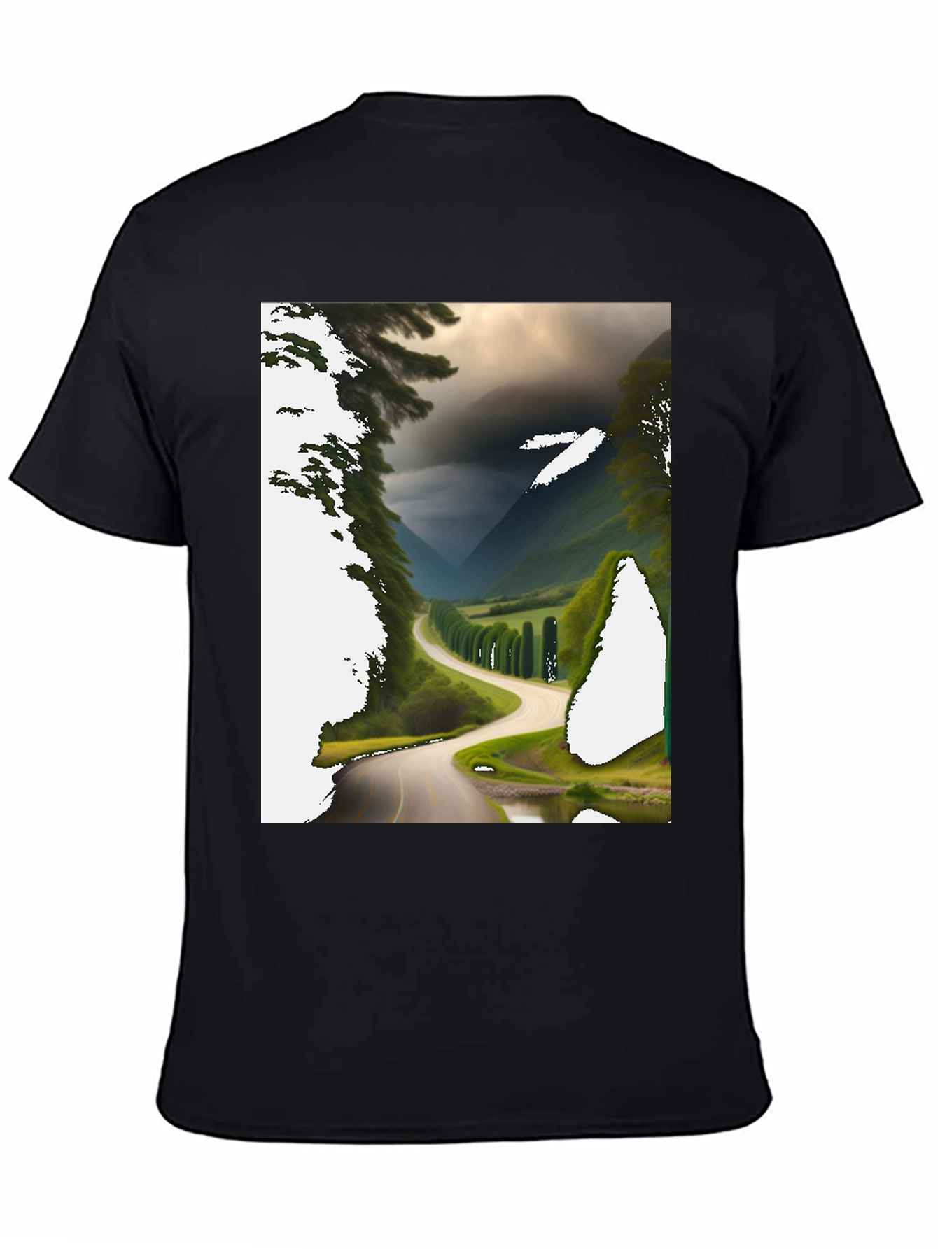 Scenic Route Graphic Tee - Black