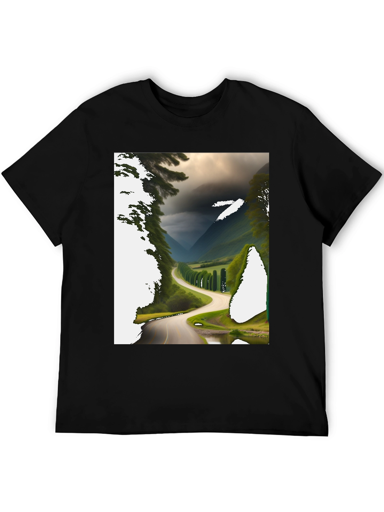 Scenic Route Graphic Tee - Black