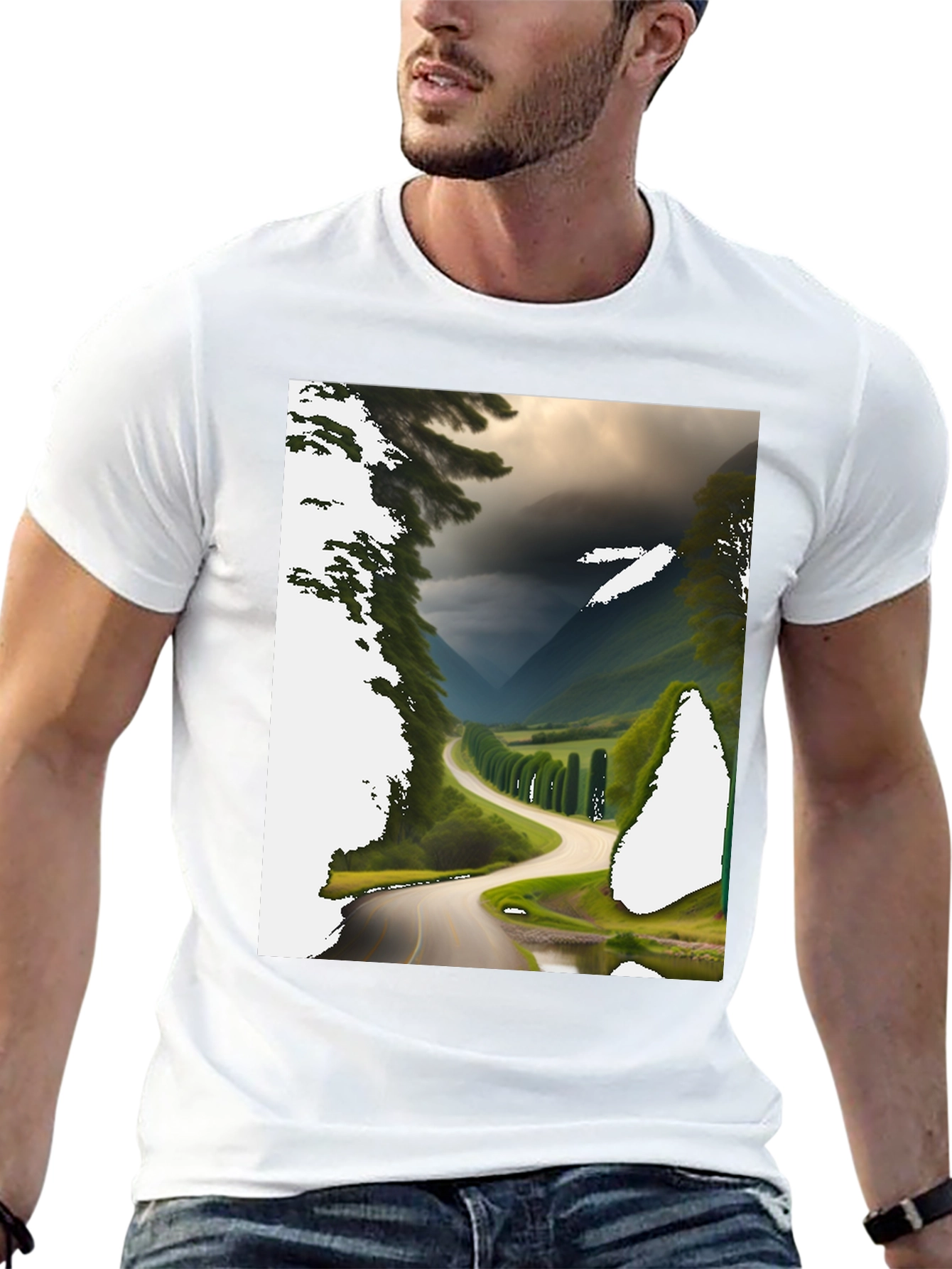 Scenic Route Graphic Tee - Black