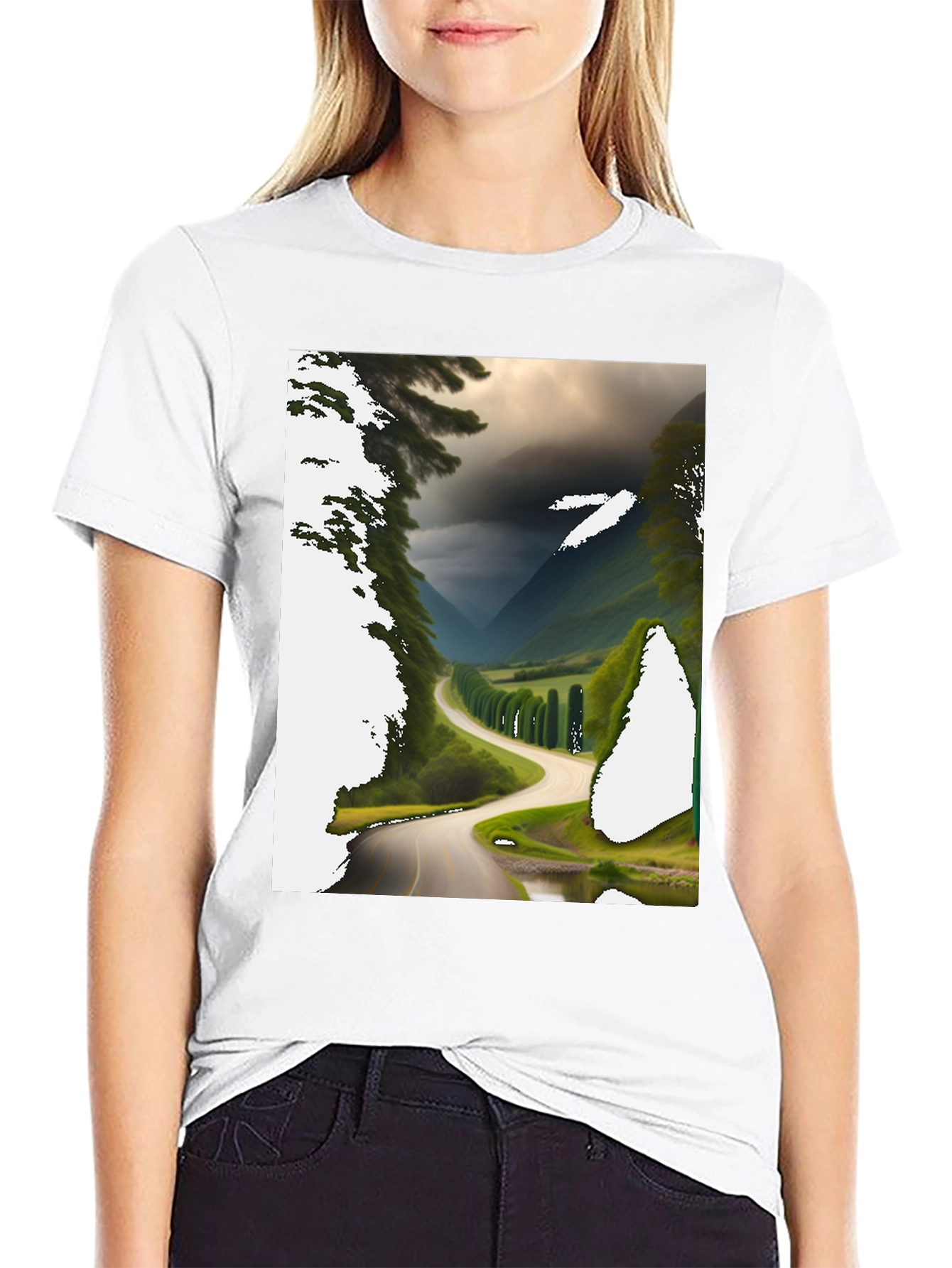 Scenic Route Graphic Tee - Black