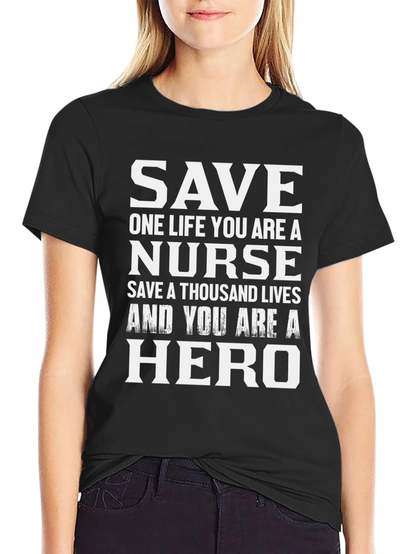Nurse Hero Graphic Tee - Save Lives