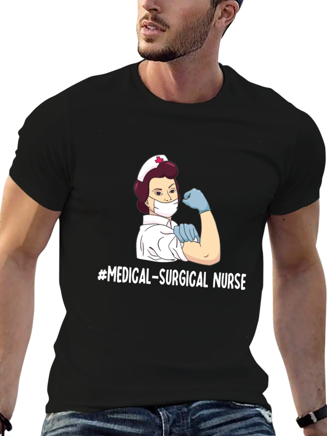 Medical Surgical Nurse T-Shirt - Strong Female Nurse
