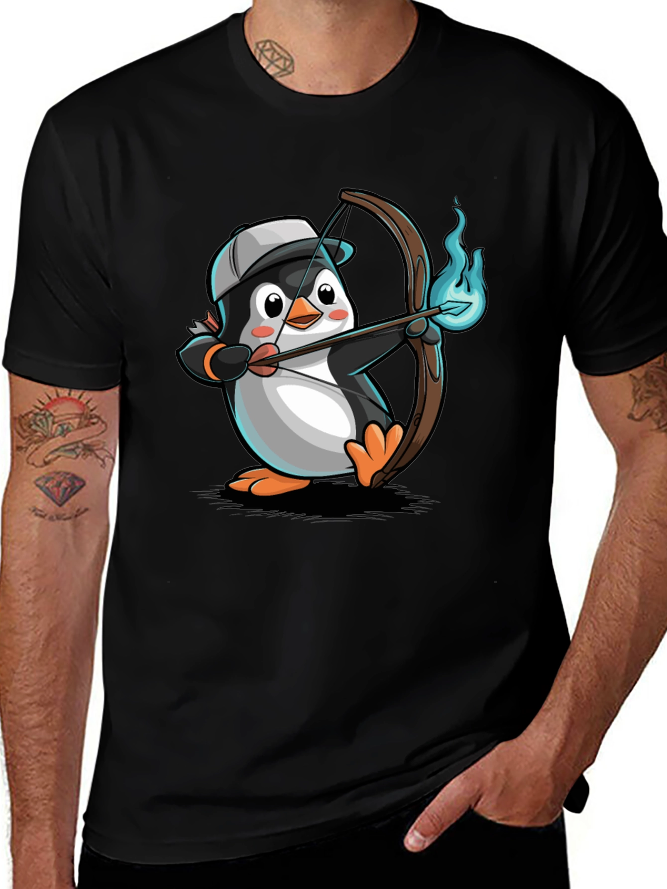 Archer Penguin Graphic T-Shirt