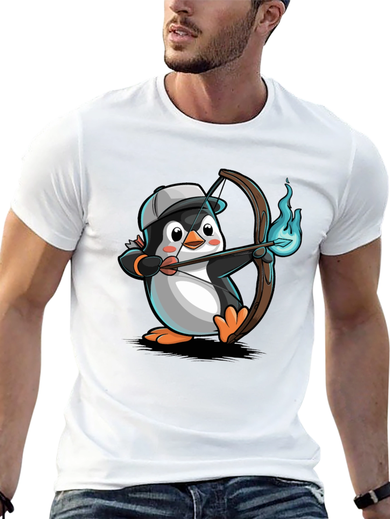 Archer Penguin Graphic T-Shirt