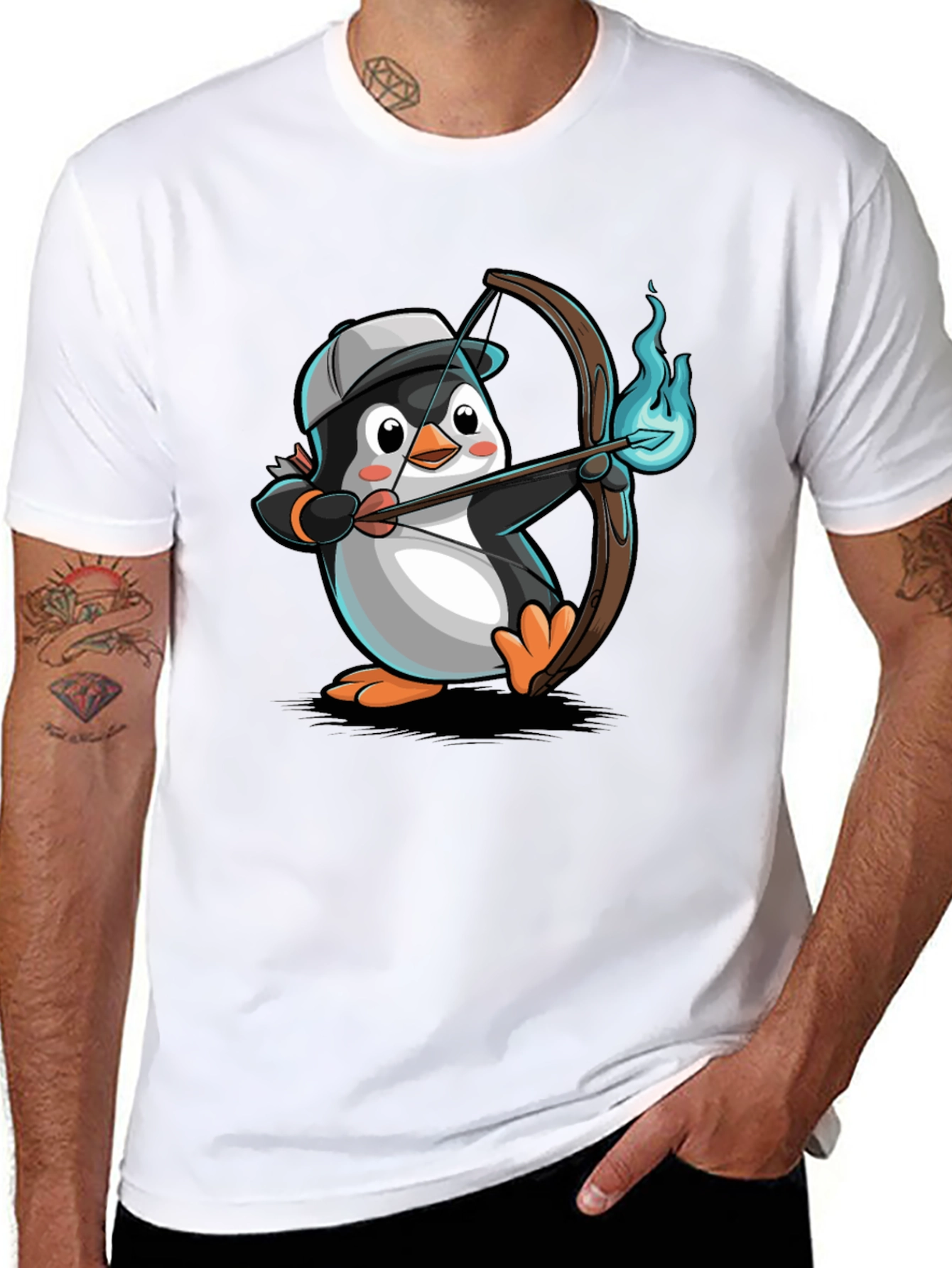 Archer Penguin Graphic T-Shirt