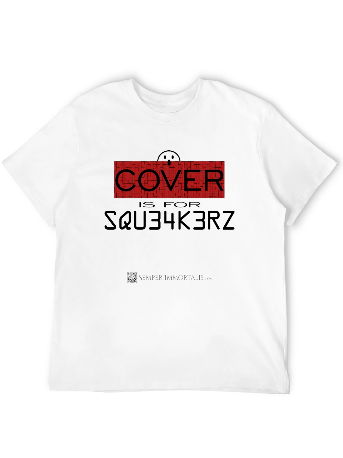 Humorous Cover is for SQU34K3RZ Black T-Shirt