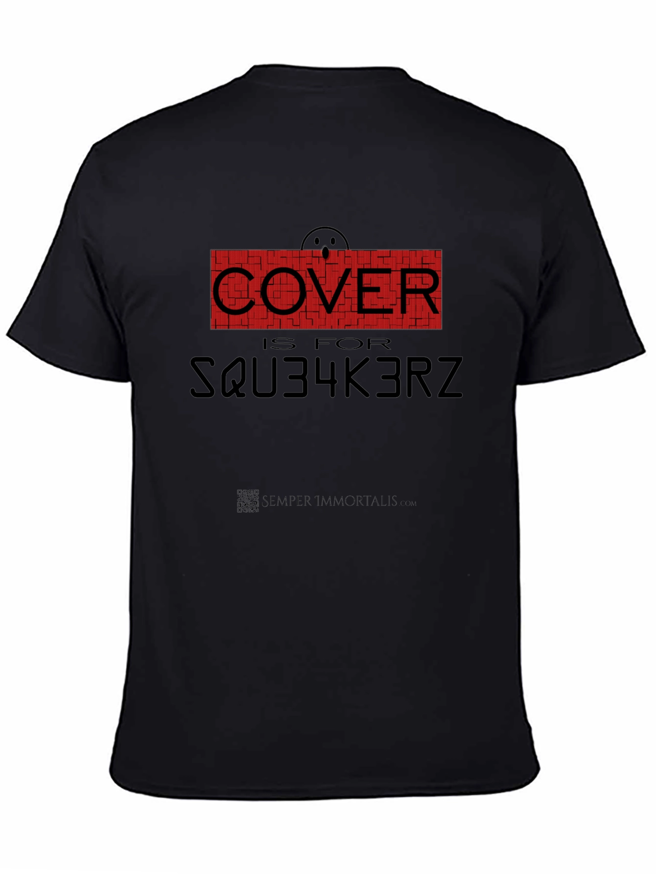 Humorous Cover is for SQU34K3RZ Black T-Shirt