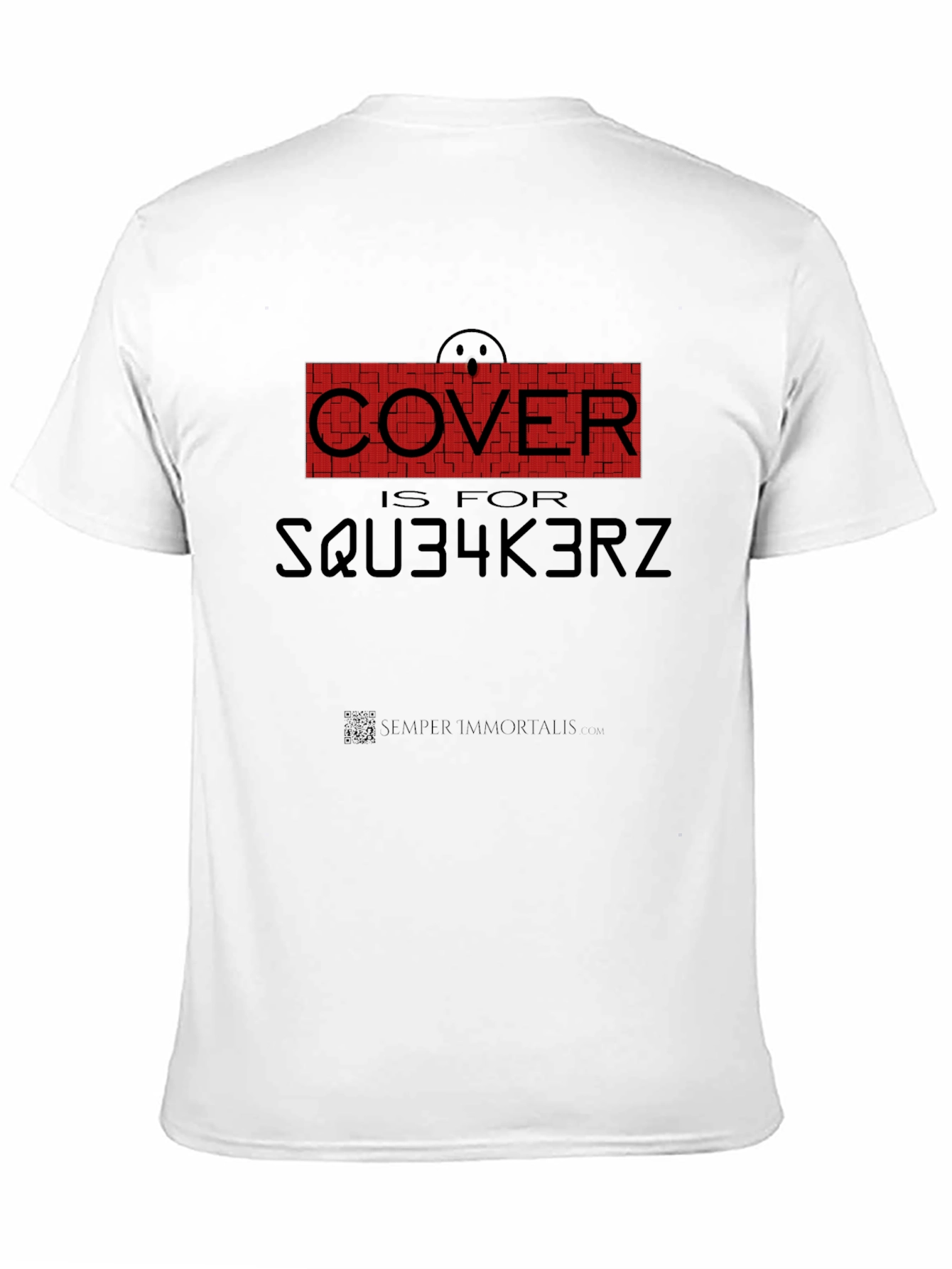 Humorous Cover is for SQU34K3RZ Black T-Shirt