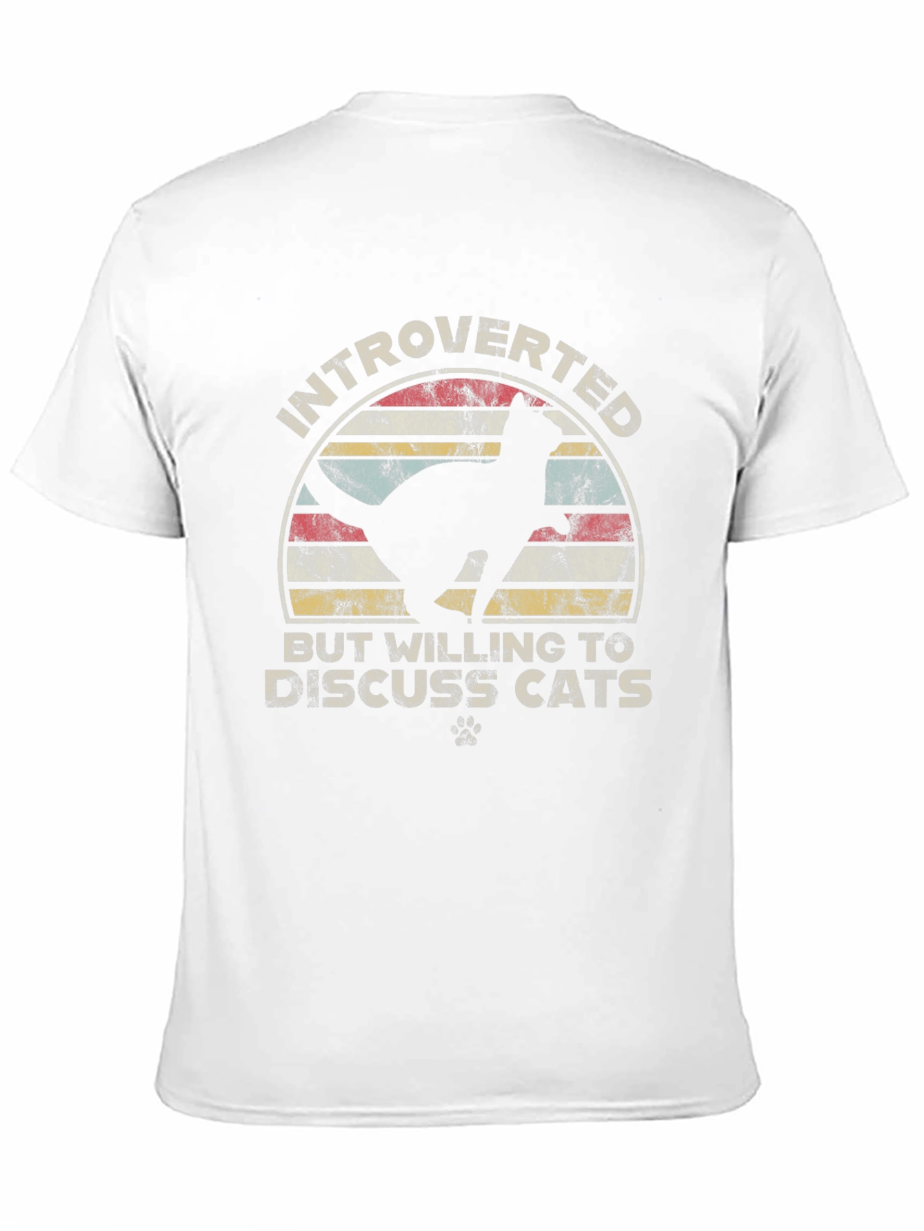 Introverted Cat Lover Tee - Black