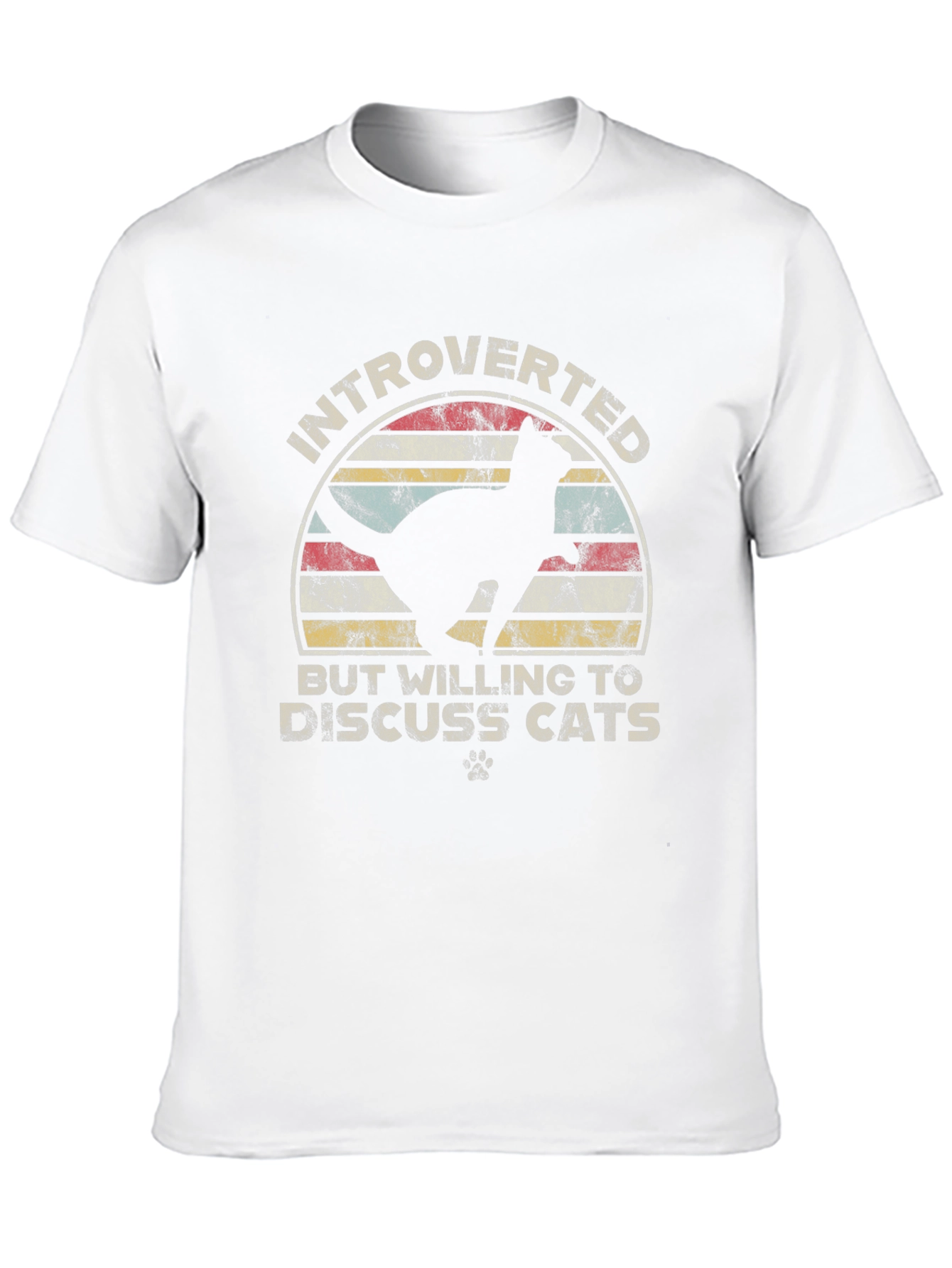 Introverted Cat Lover Tee - Black
