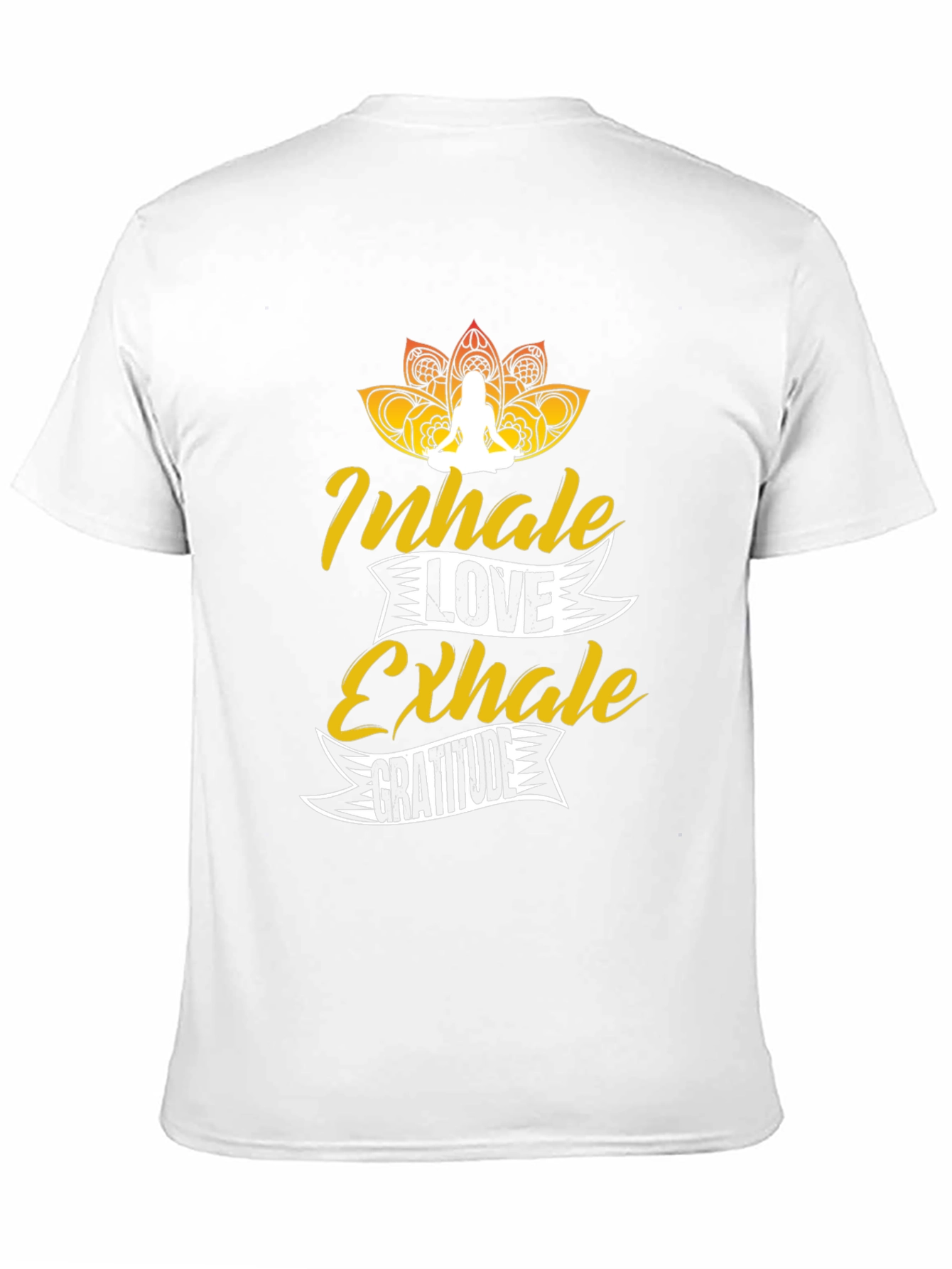 Inhale Love Exhale Gratitude Black Graphic Tee