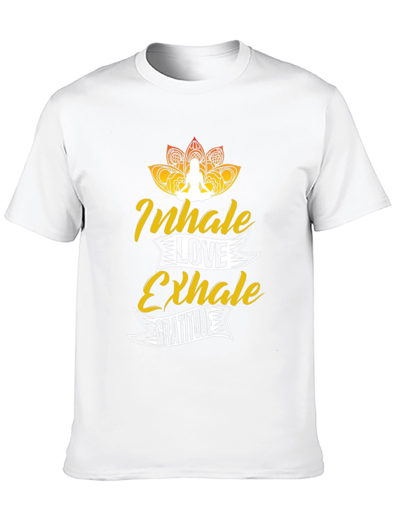 Inhale Love Exhale Gratitude Black Graphic Tee