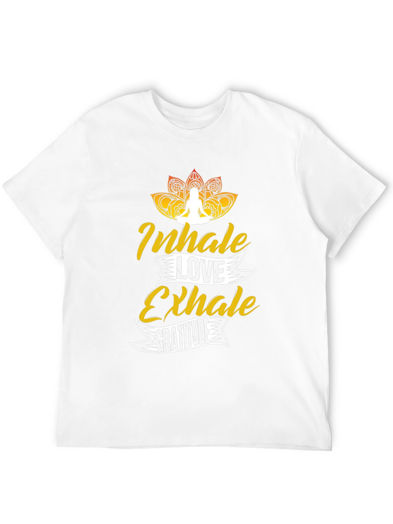 Inhale Love Exhale Gratitude Black Graphic Tee
