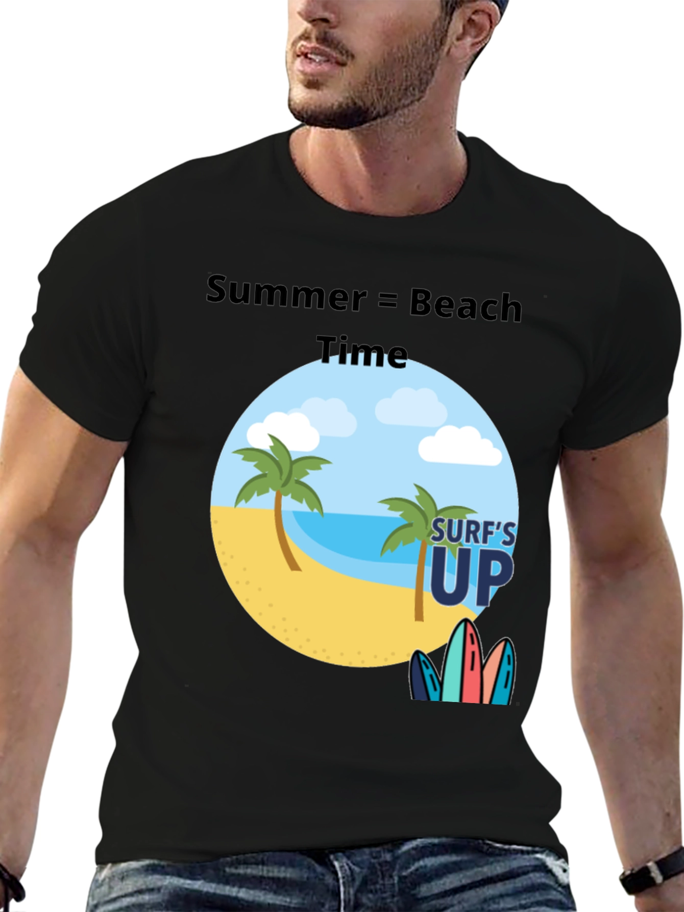Summer Beach Time Graphic Tee
