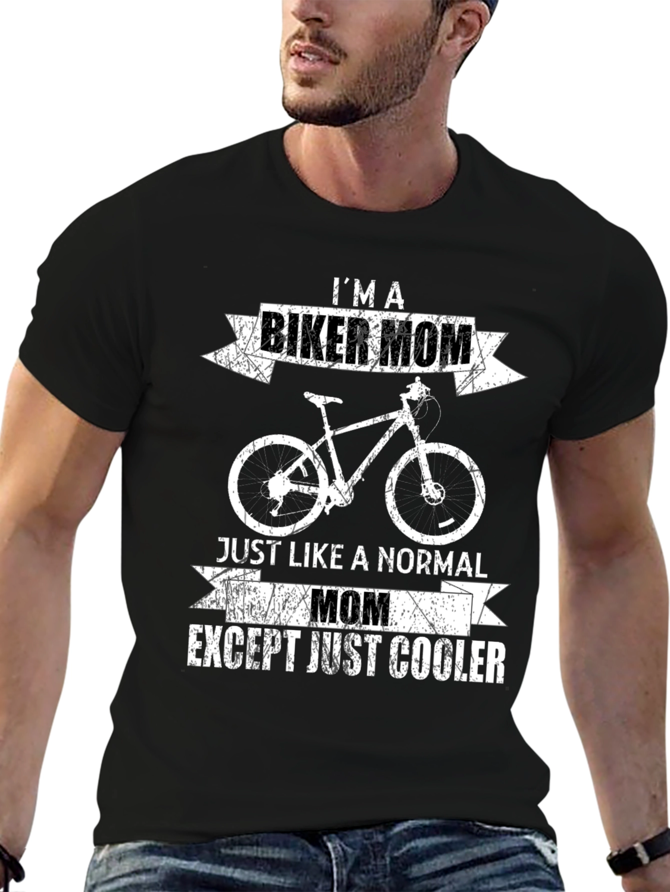 Im a Biker Mom T-Shirt - Cool Graphic Tee