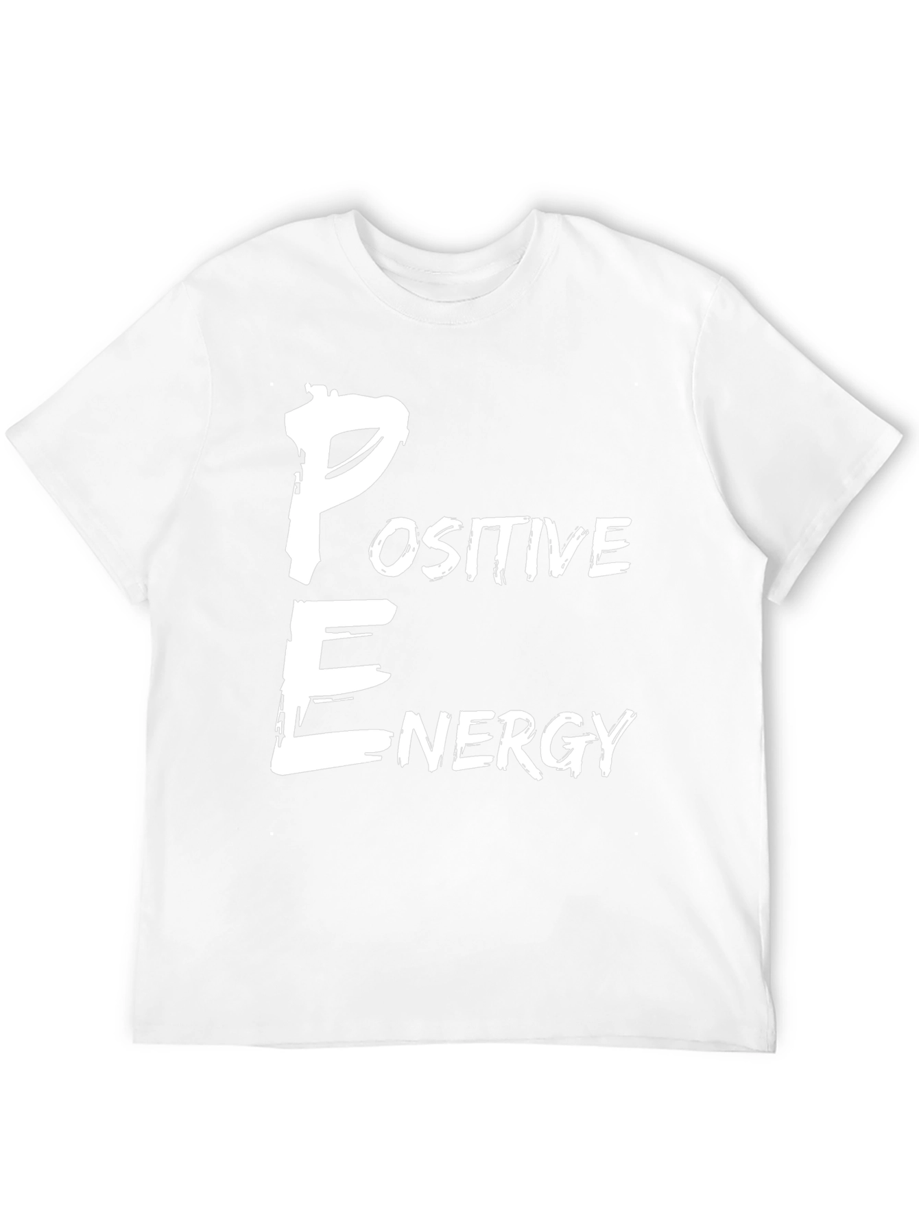 Positive Energy Graphic Print Black T-Shirt