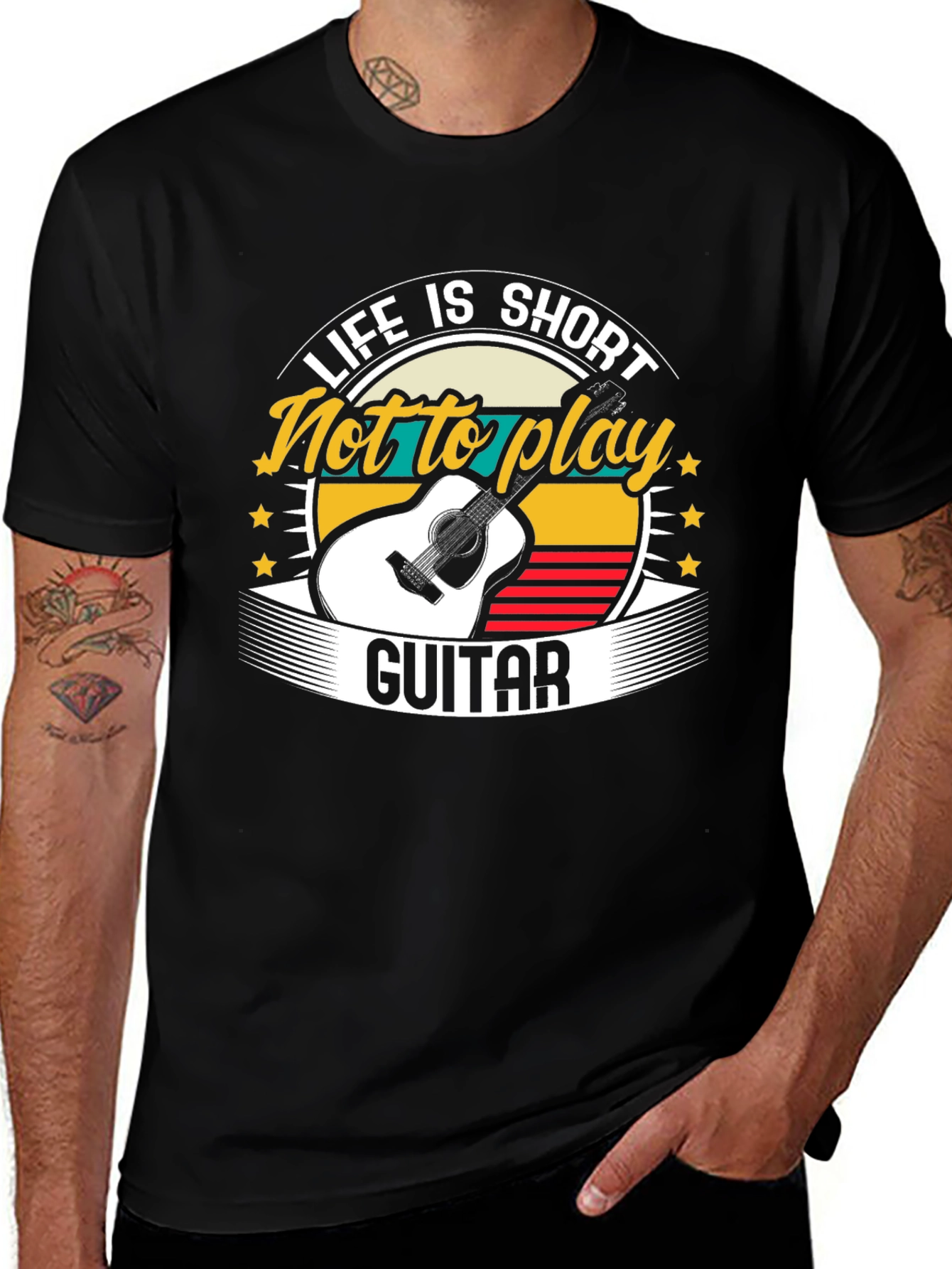 Life is Short Guitar Graphic Tee