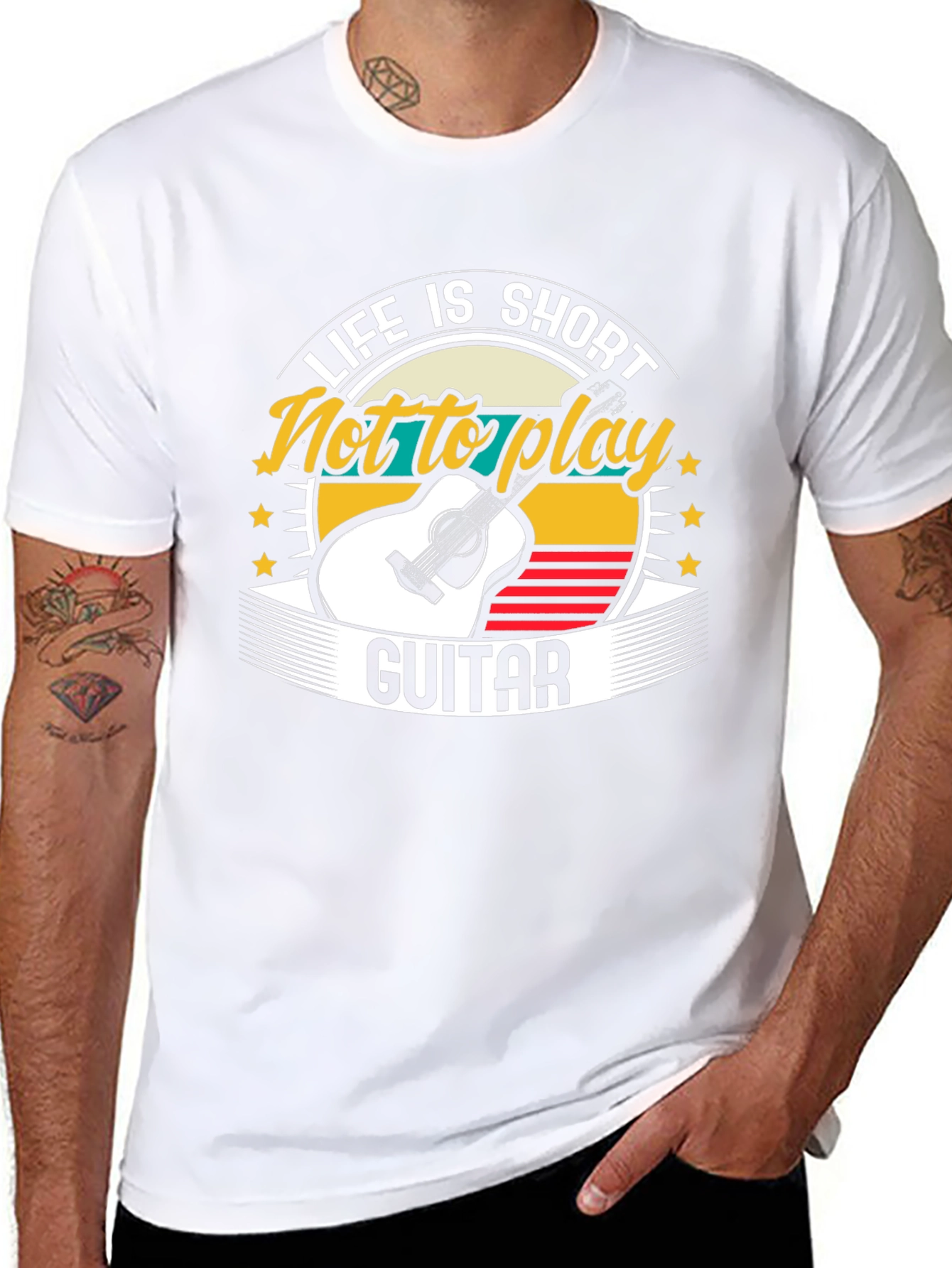 Life is Short Guitar Graphic Tee