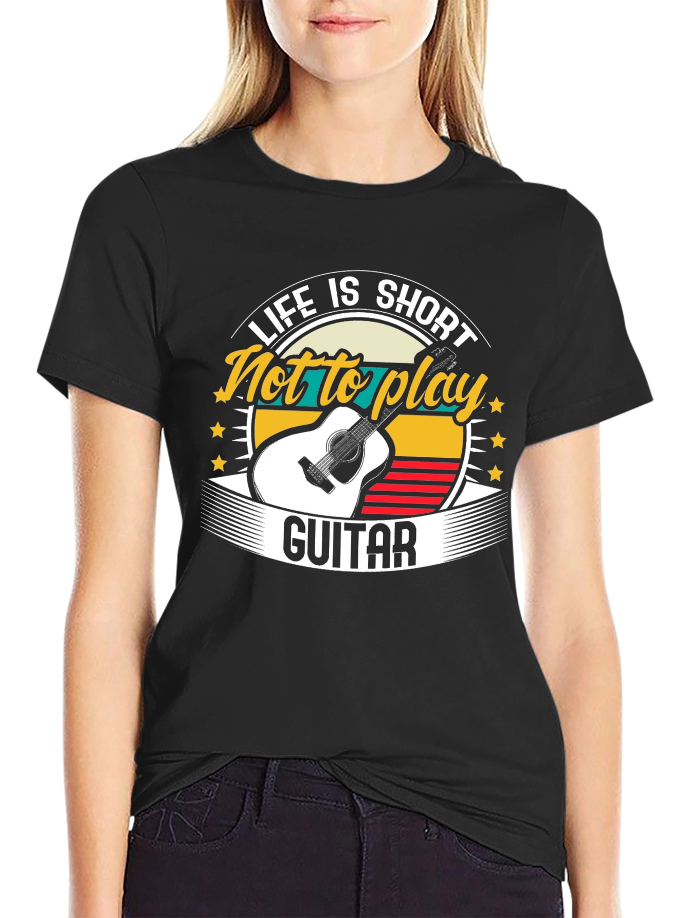 Life is Short Guitar Graphic Tee