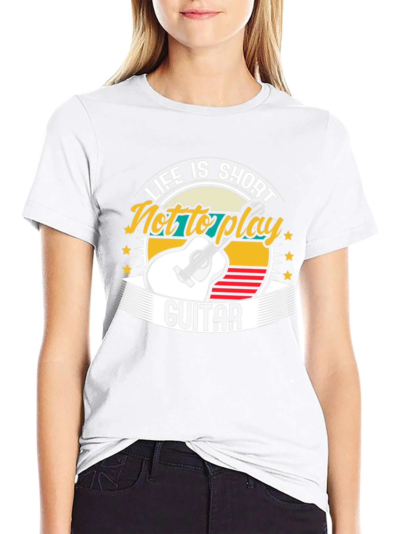 Life is Short Guitar Graphic Tee