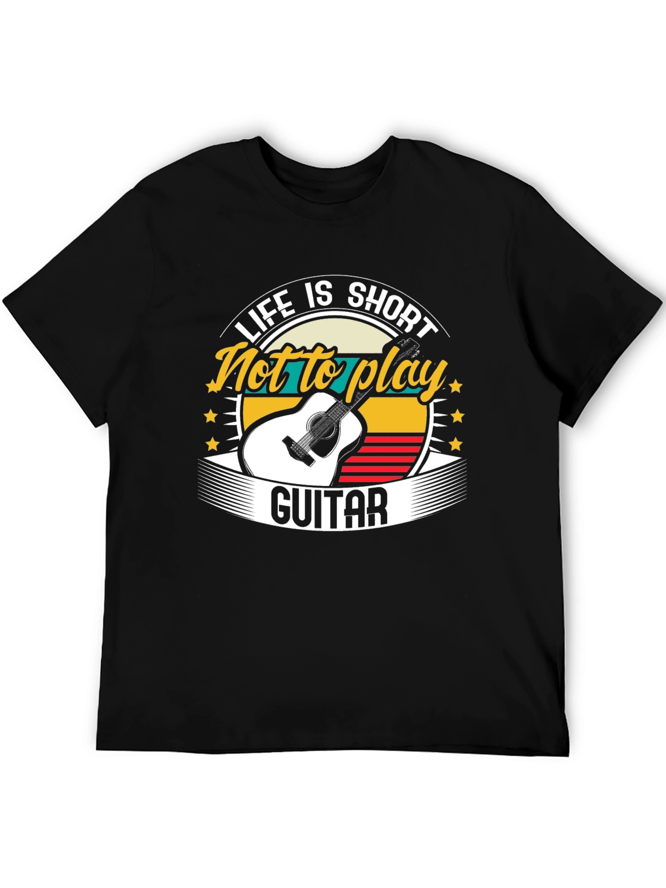Life is Short Guitar Graphic Tee