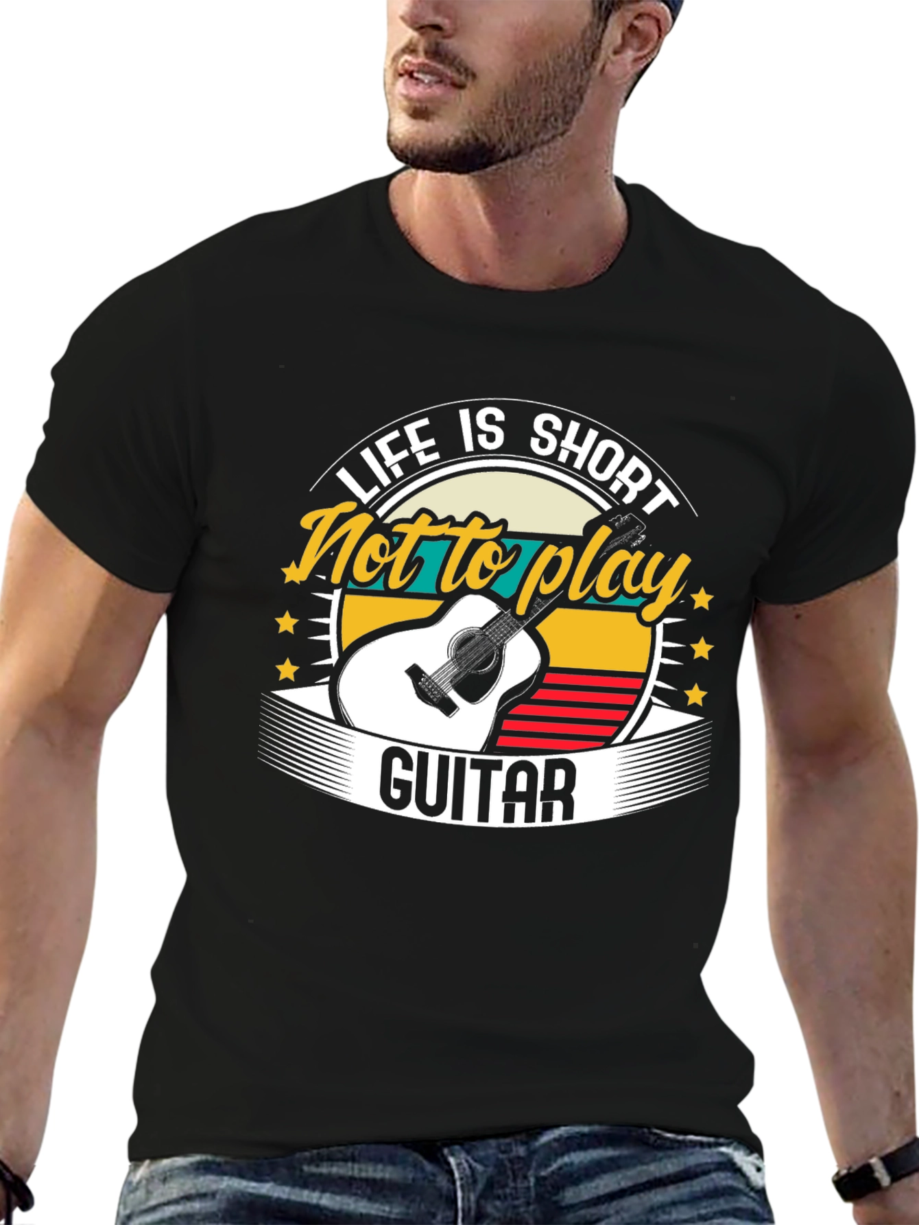 Life is Short Guitar Graphic Tee