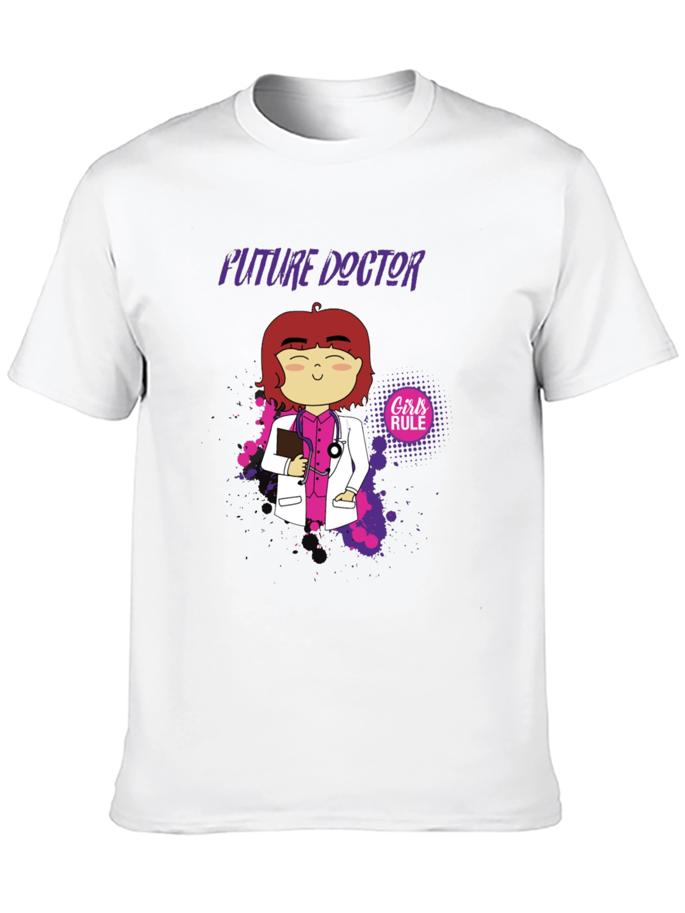 Future Doctor Cartoon Graphic T-Shirt