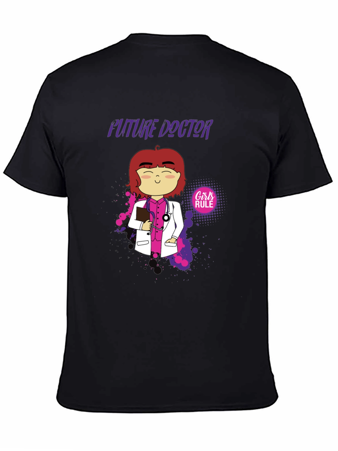 Future Doctor Cartoon Graphic T-Shirt