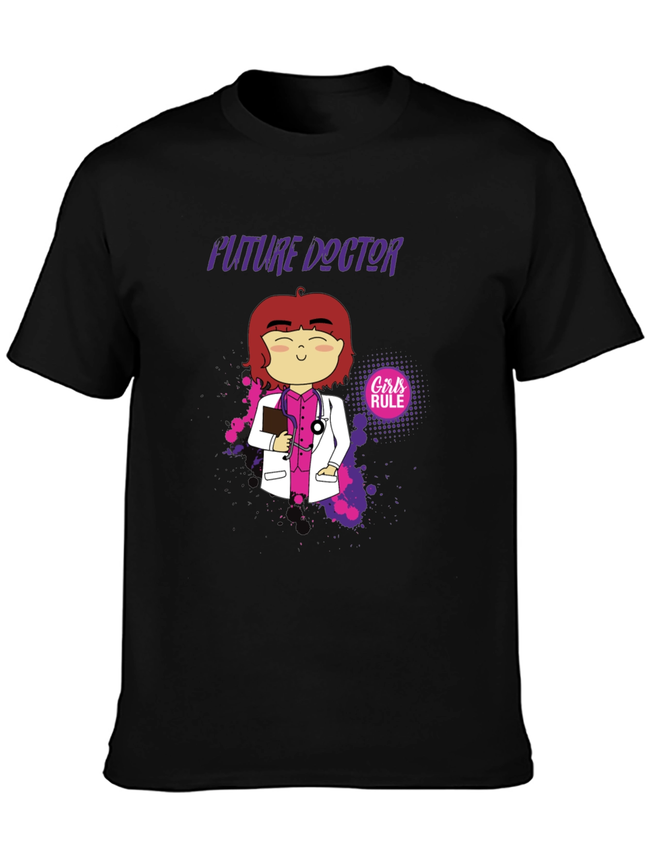 Future Doctor Cartoon Graphic T-Shirt