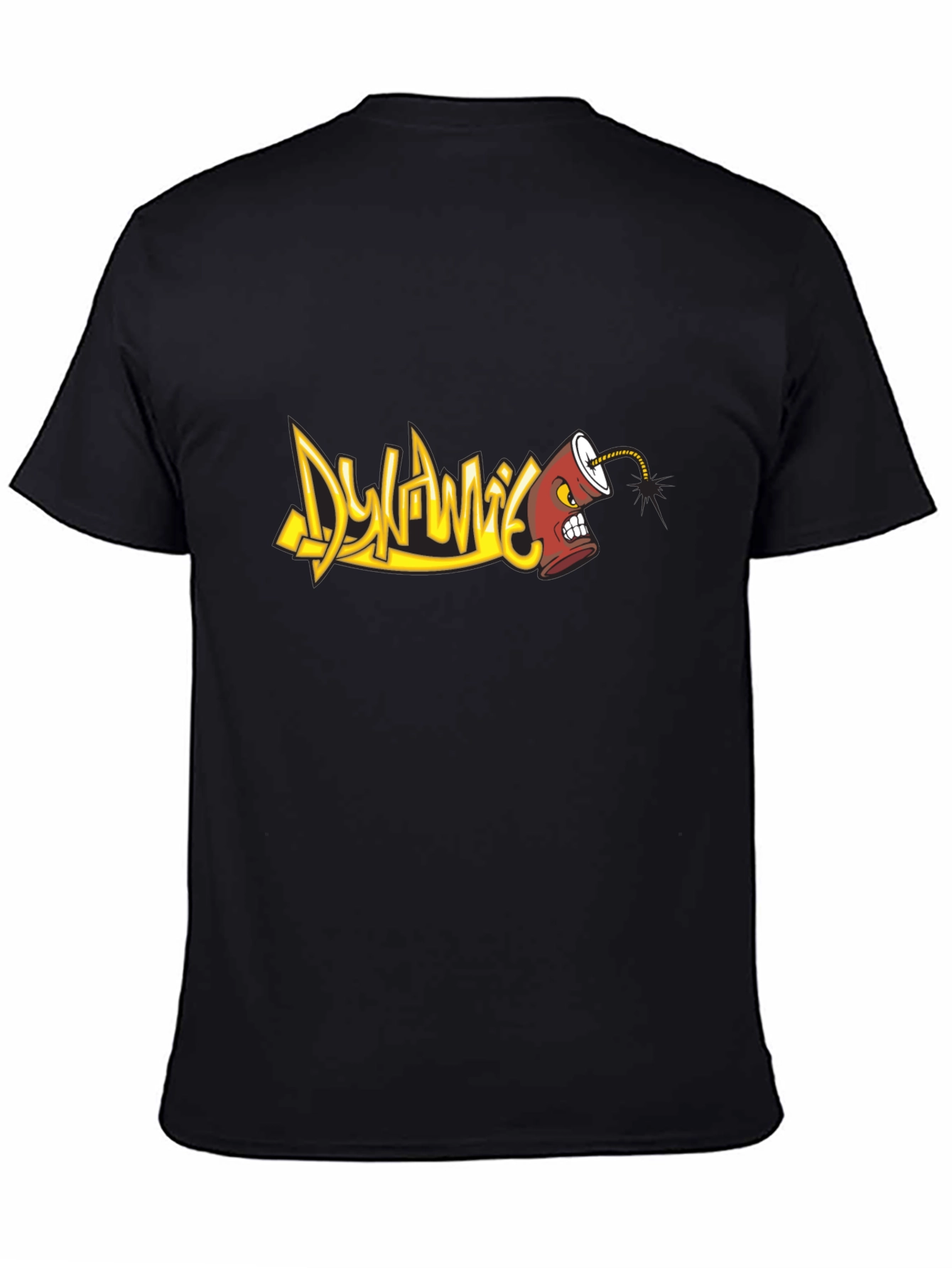 Dynamic Graffiti Art T-Shirt - Black
