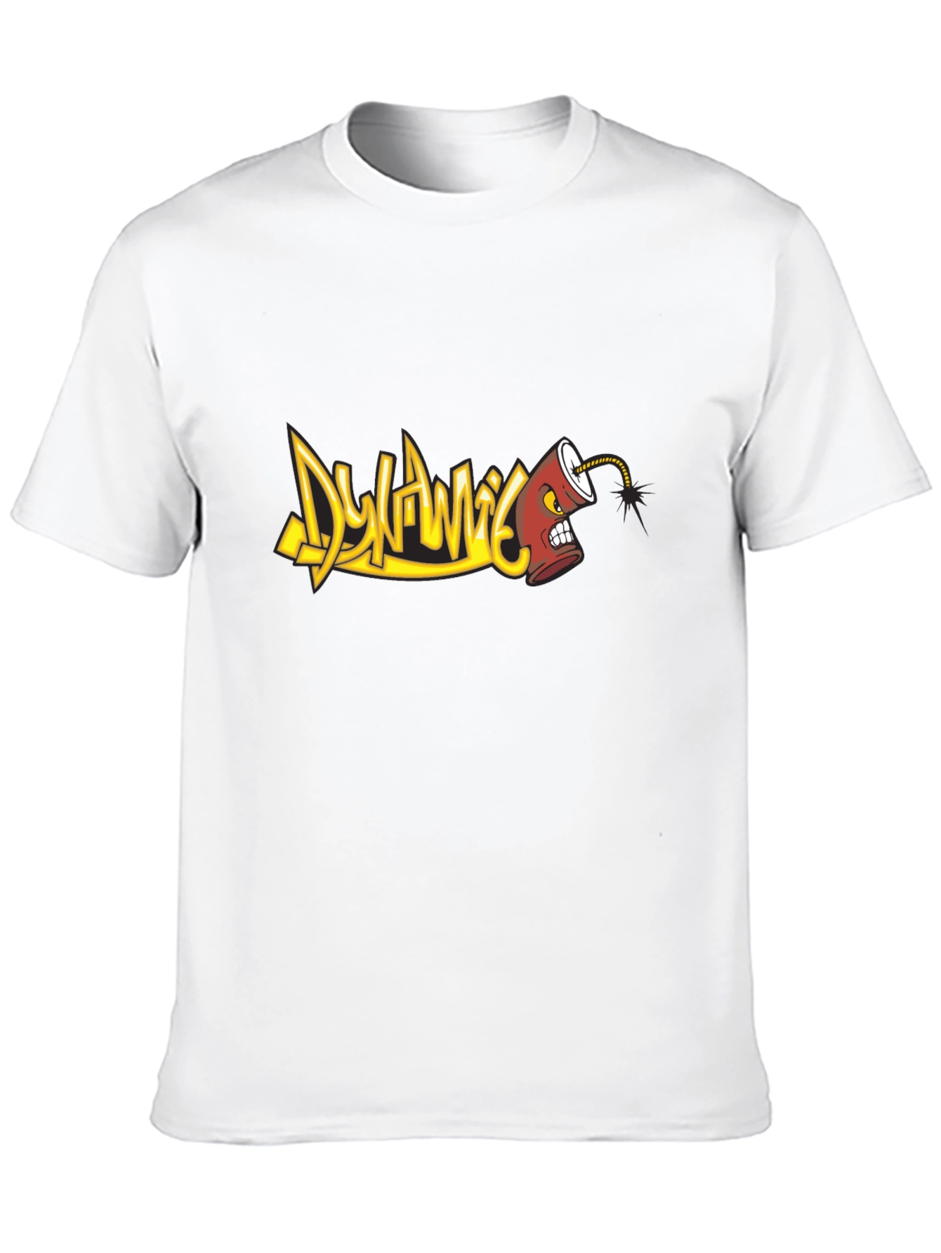 Dynamic Graffiti Art T-Shirt - Black