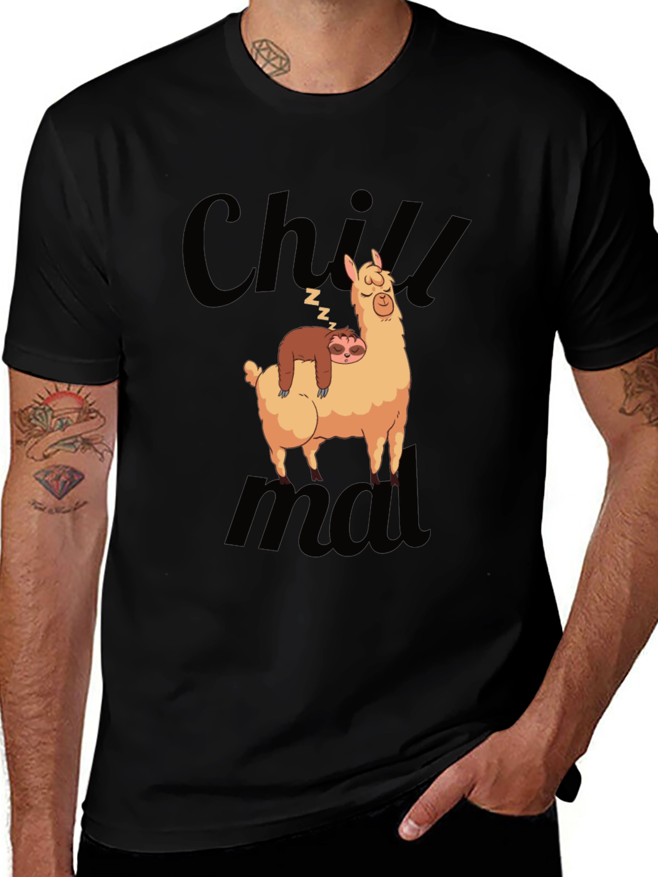 Chill Sloth & Llama Graphic Tee
