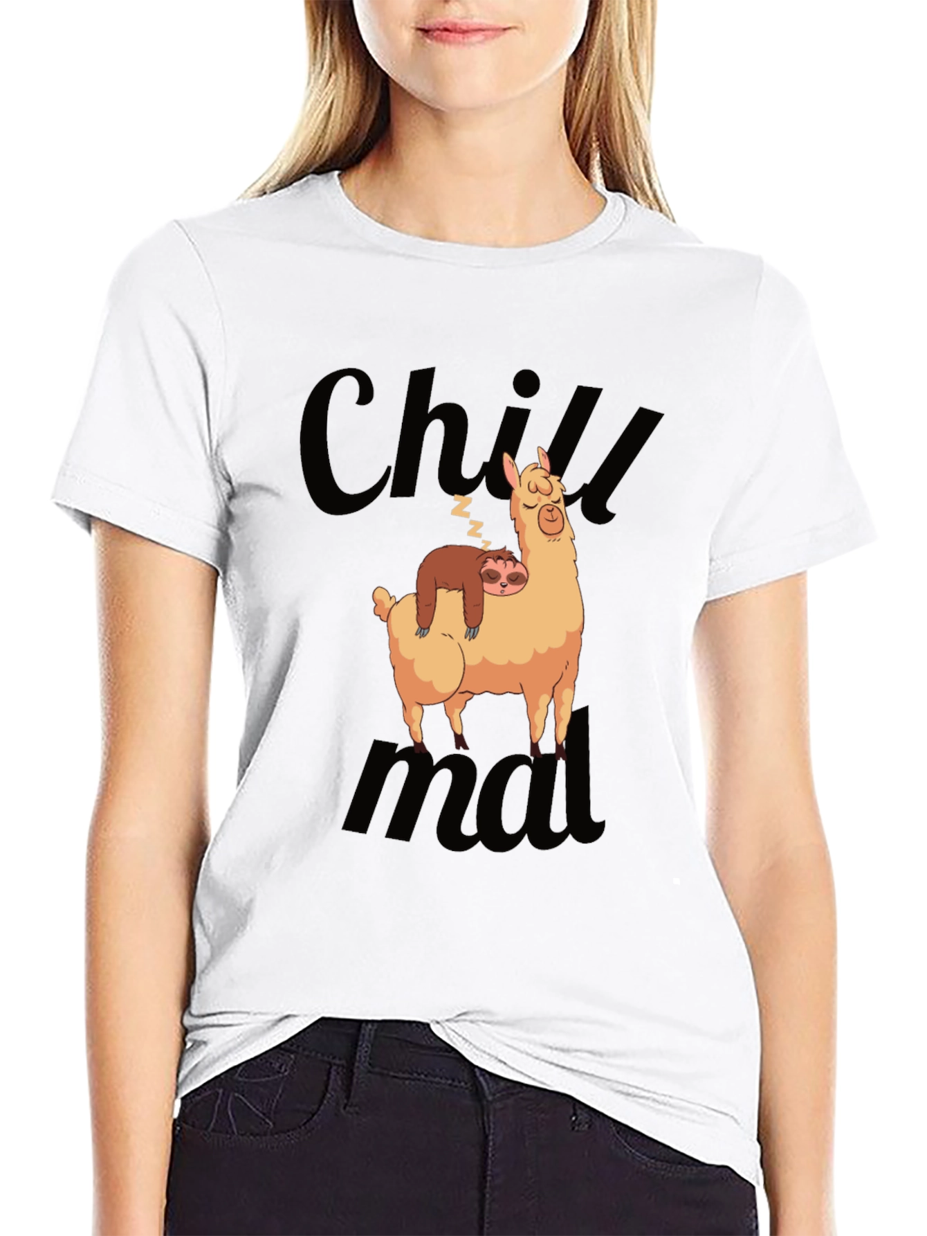 Chill Sloth & Llama Graphic Tee