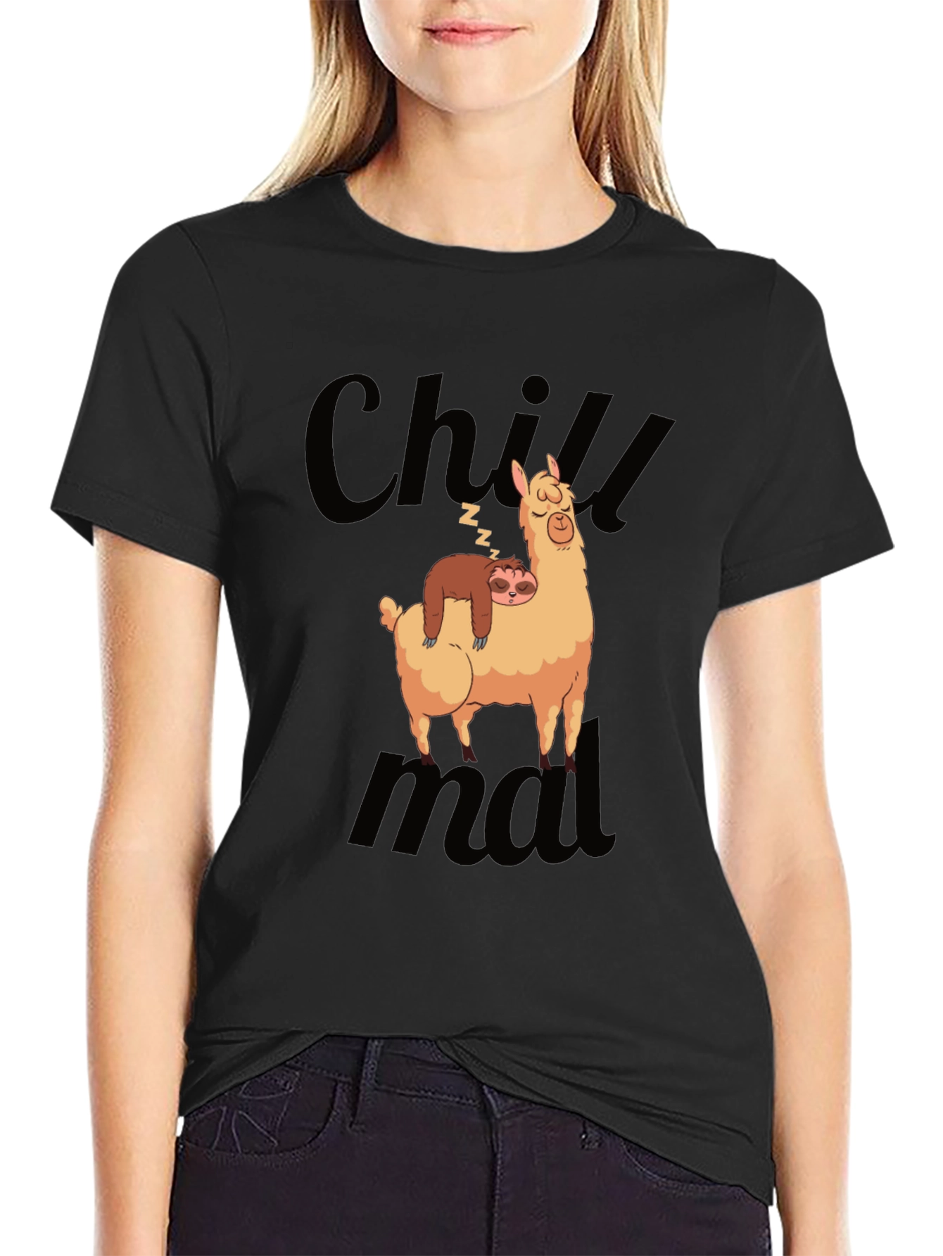 Chill Sloth & Llama Graphic Tee