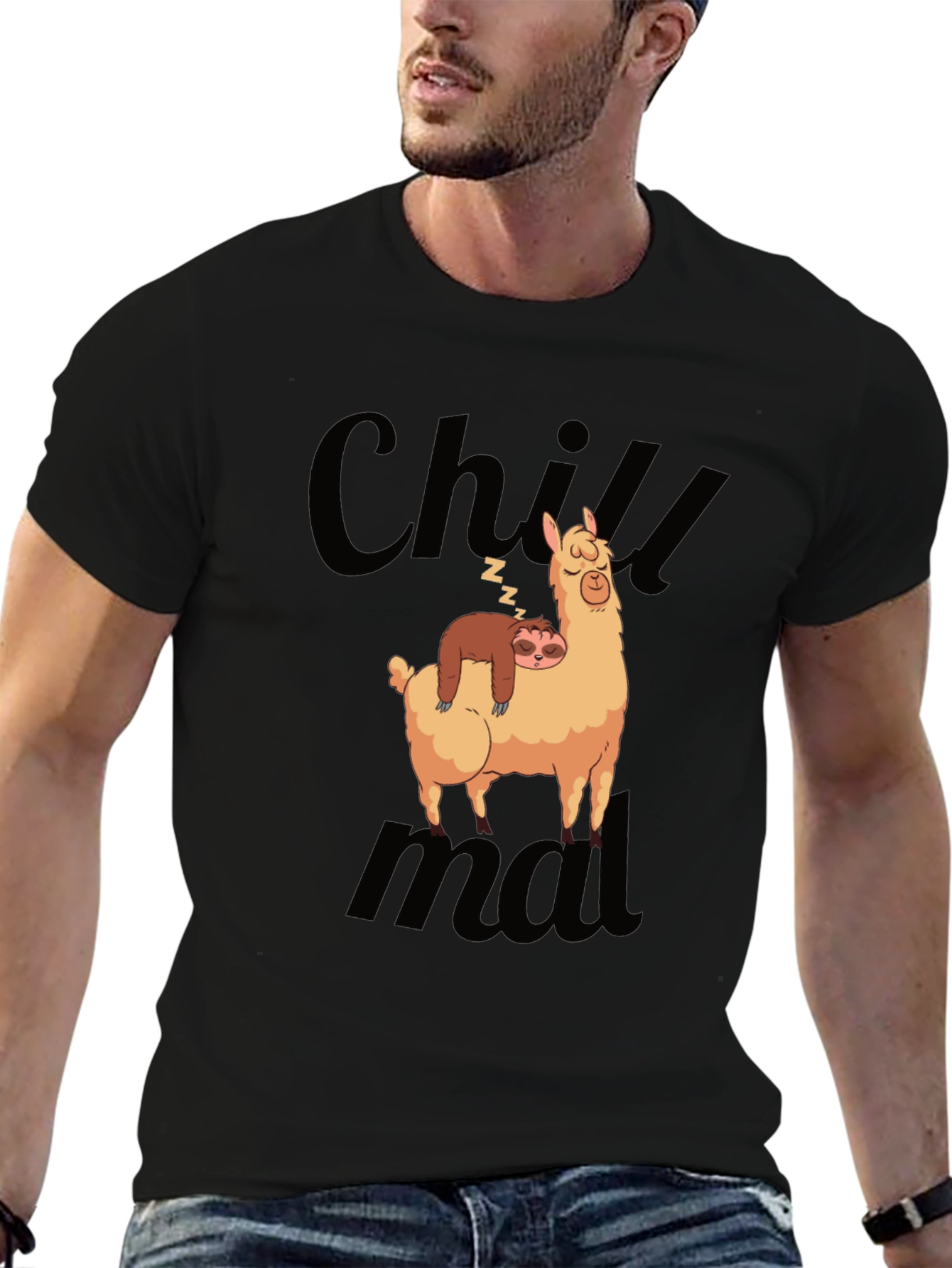 Chill Sloth & Llama Graphic Tee